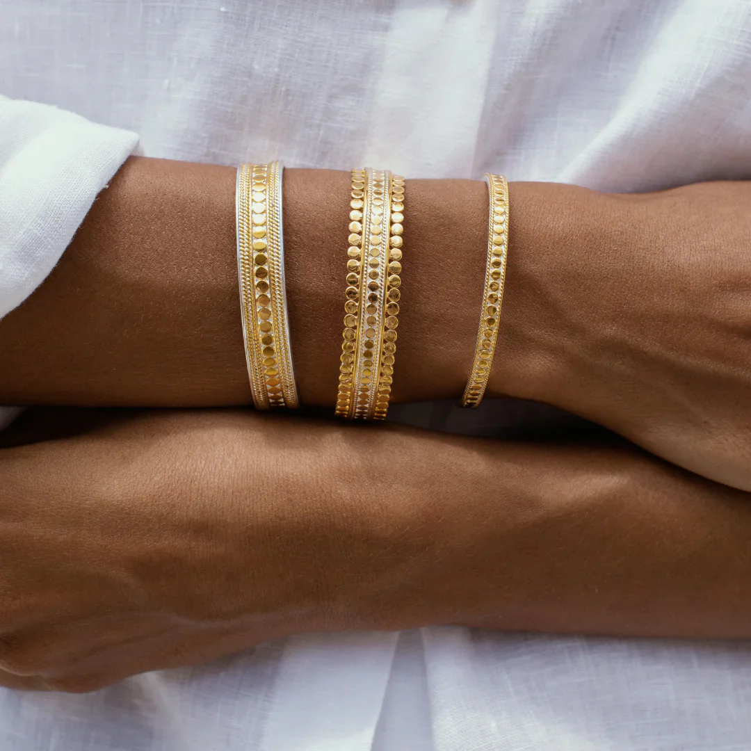 Classic Stacking Cuff - Gold & Silver - Image 2