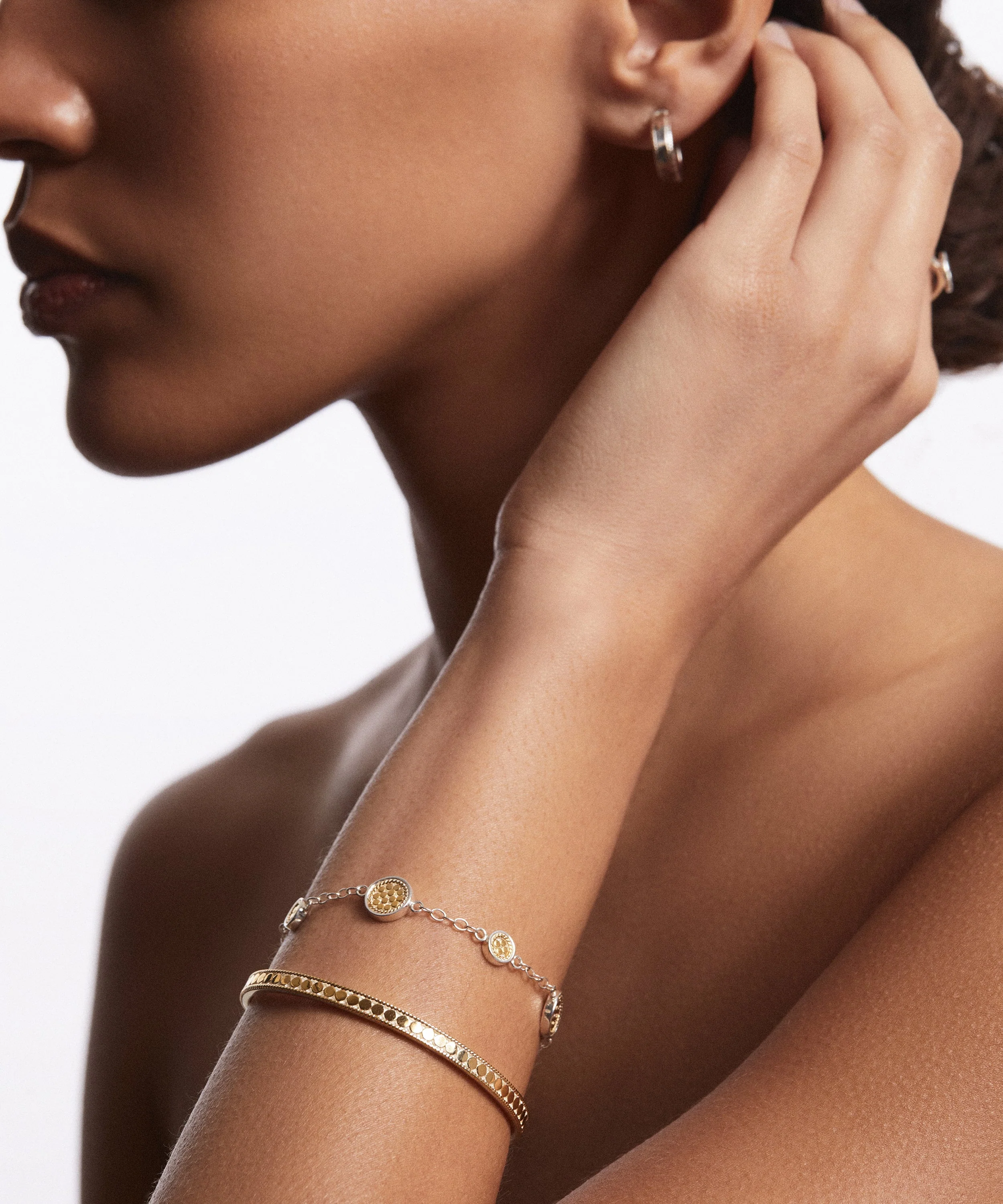 Classic Stacking Cuff - Gold & Silver - Image 4