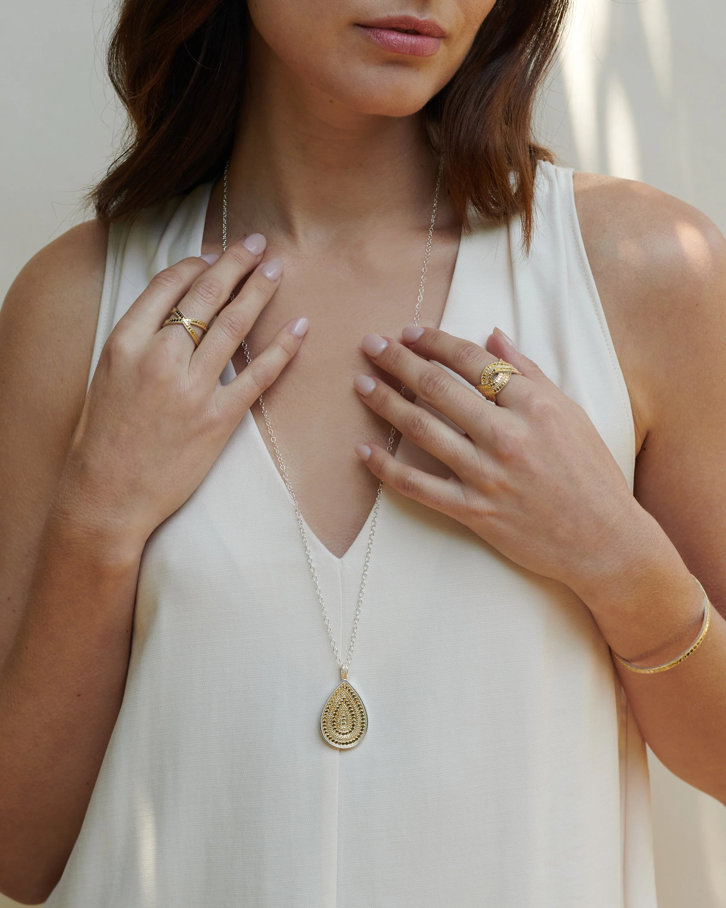 Classic Woven Band Ring - Gold - Image 3