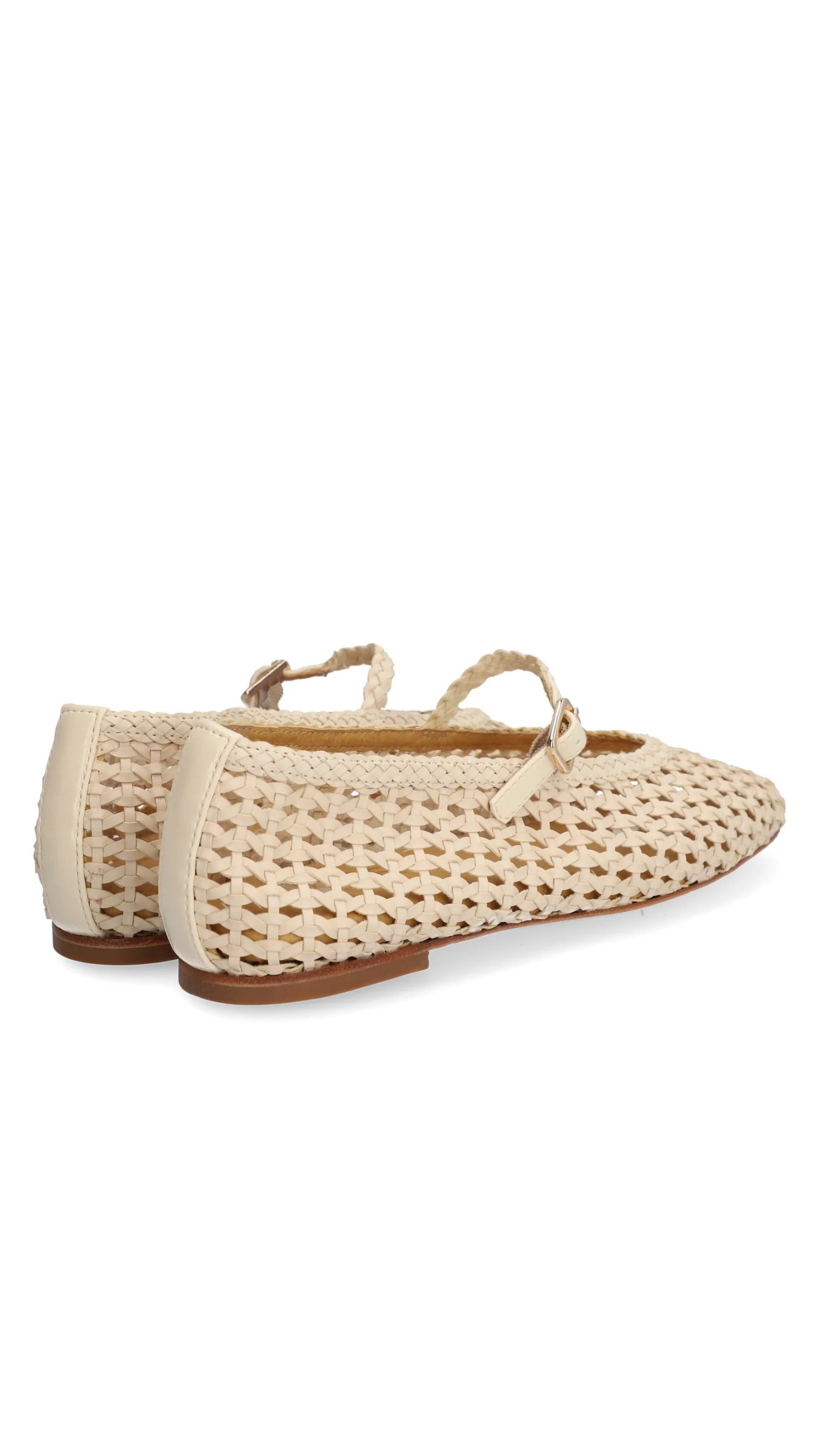 5551 Woven Flats - Beige - Image 3