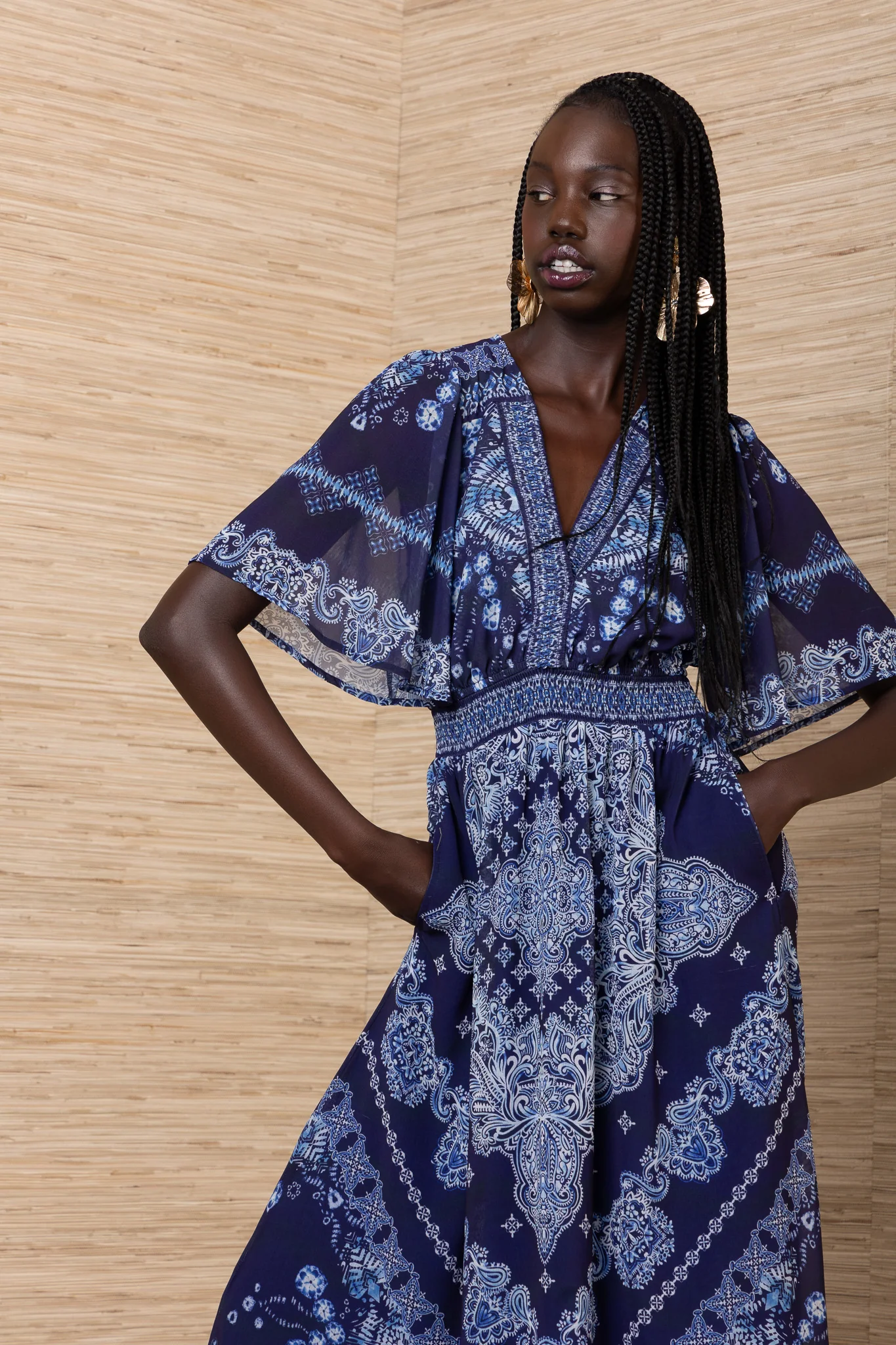Alitzel Dress - Navy - Image 2