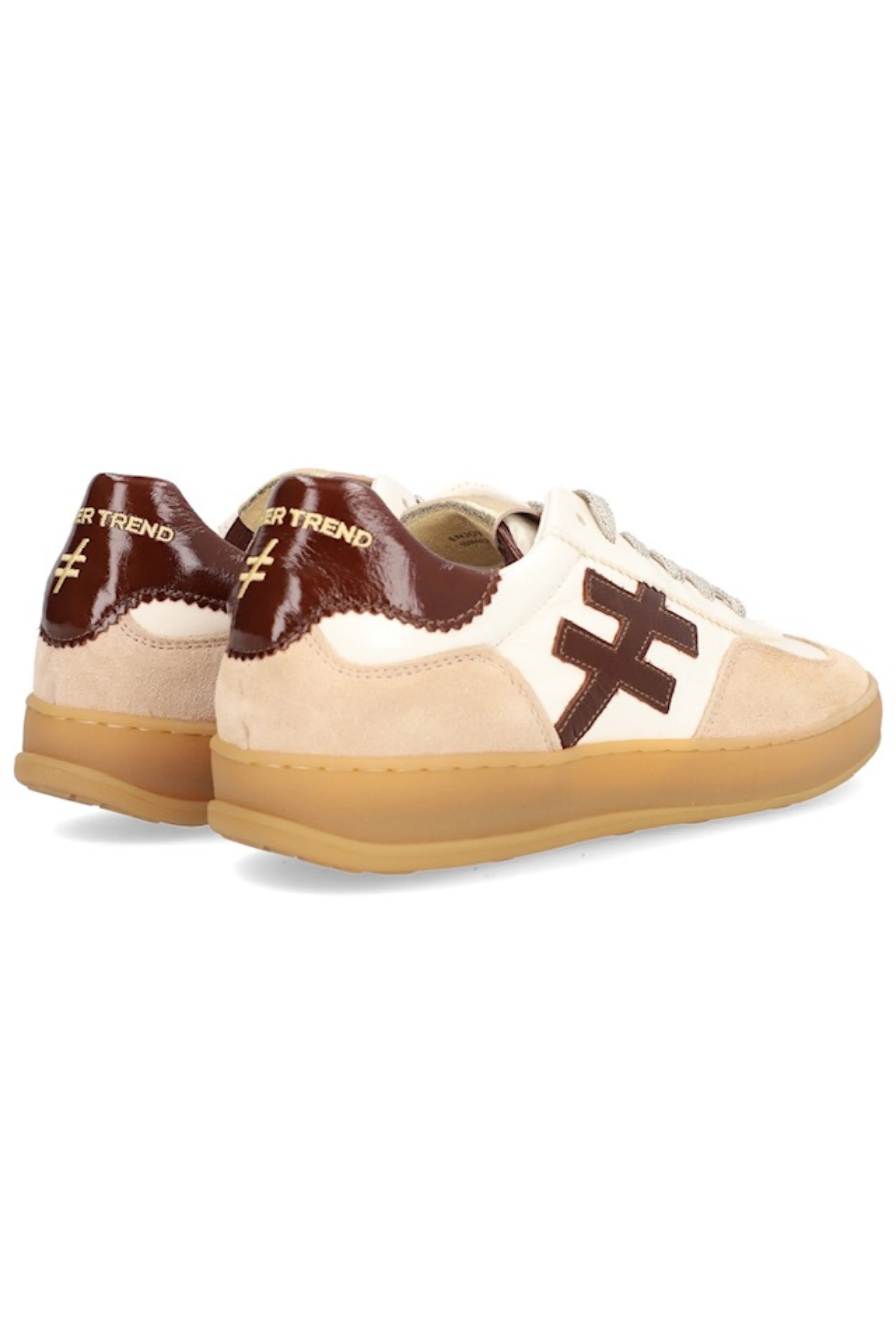 A032 Trainer - White/Brown - Image 3