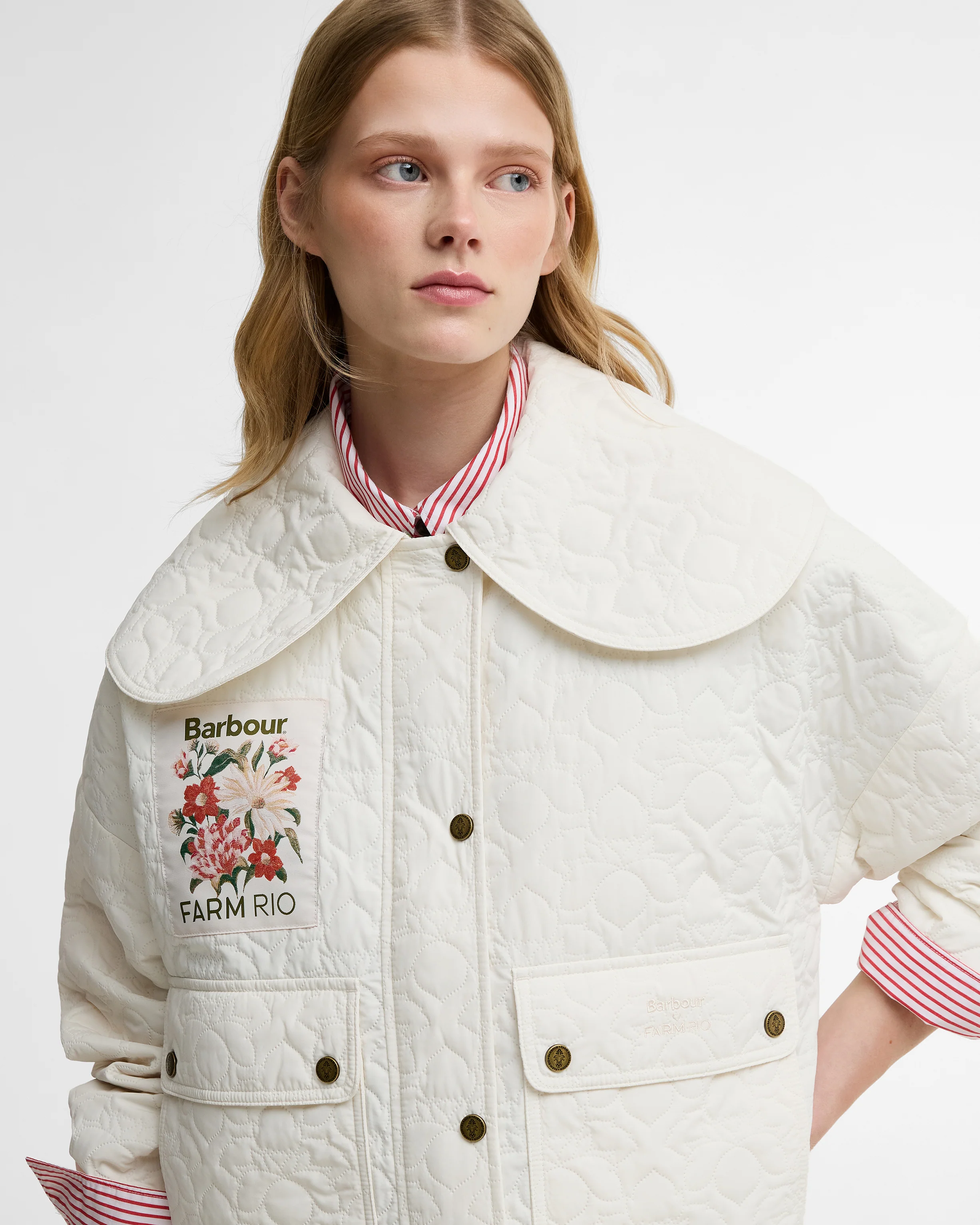 Barbour FARM Rio Lotus Quilted Jacket - Image 5