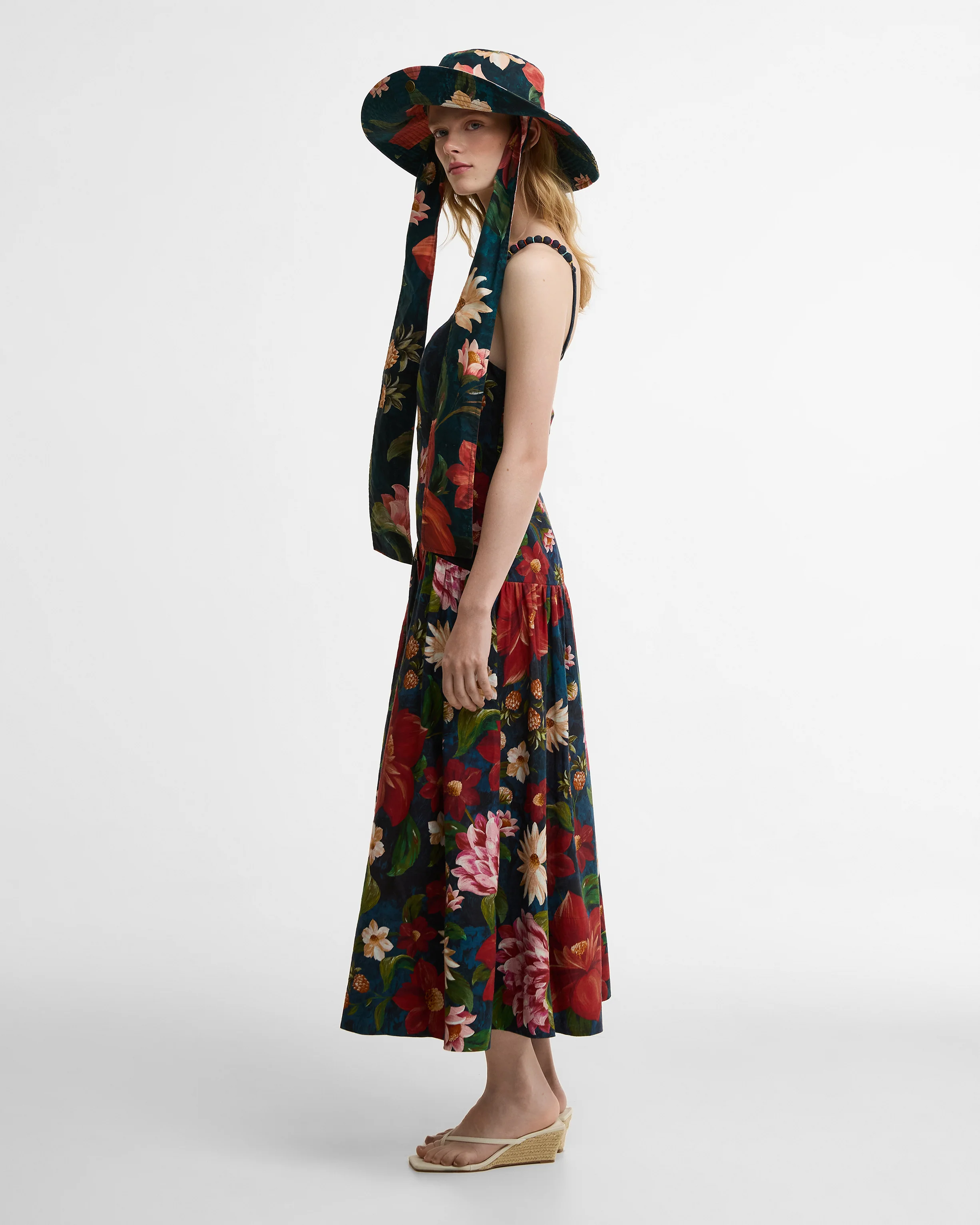Barbour FARM Rio Wild Flower Midi Dress - Image 3