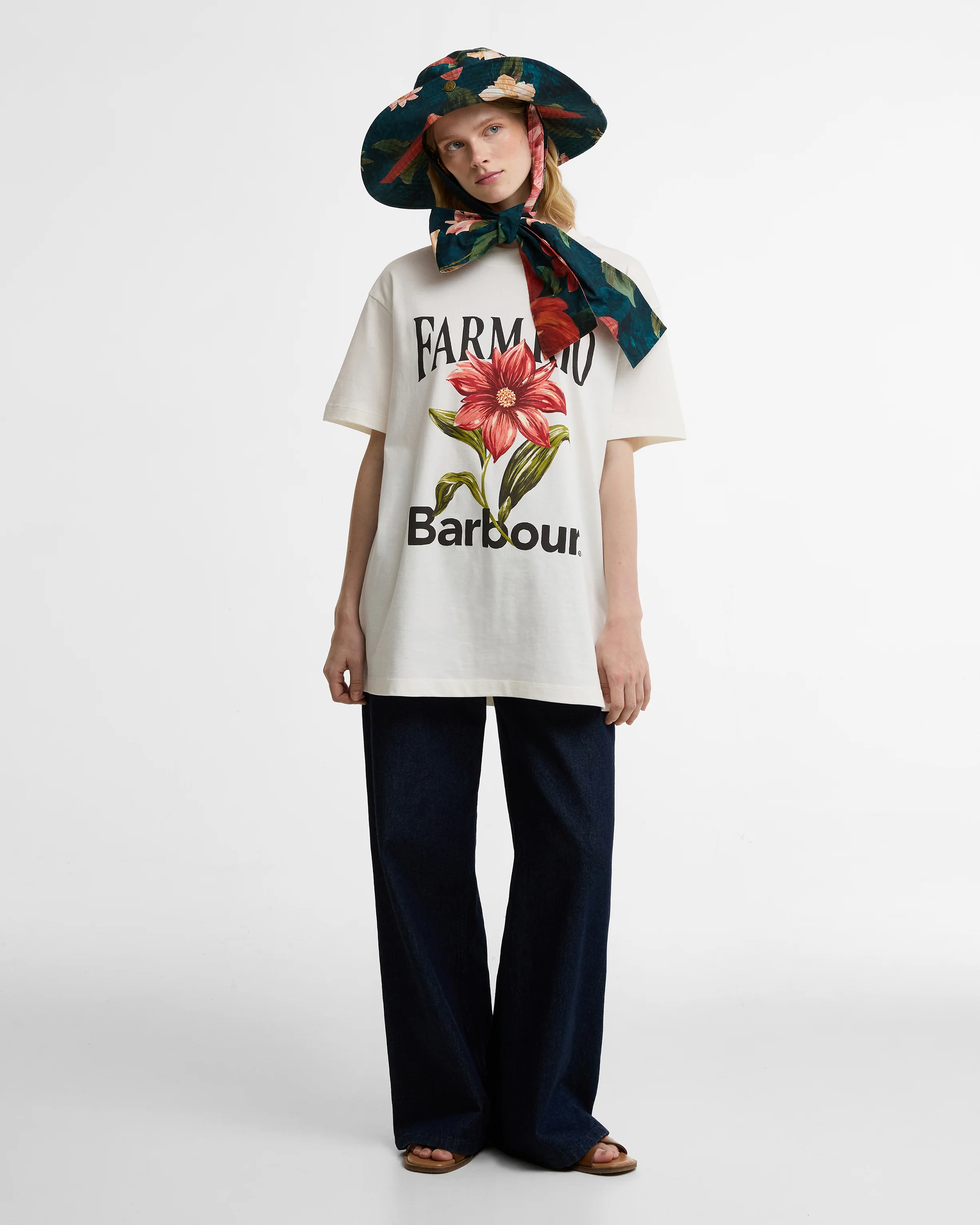 Barbour FARM Rio Wild Flower Oversized Graphic T-Shirt - Image 3