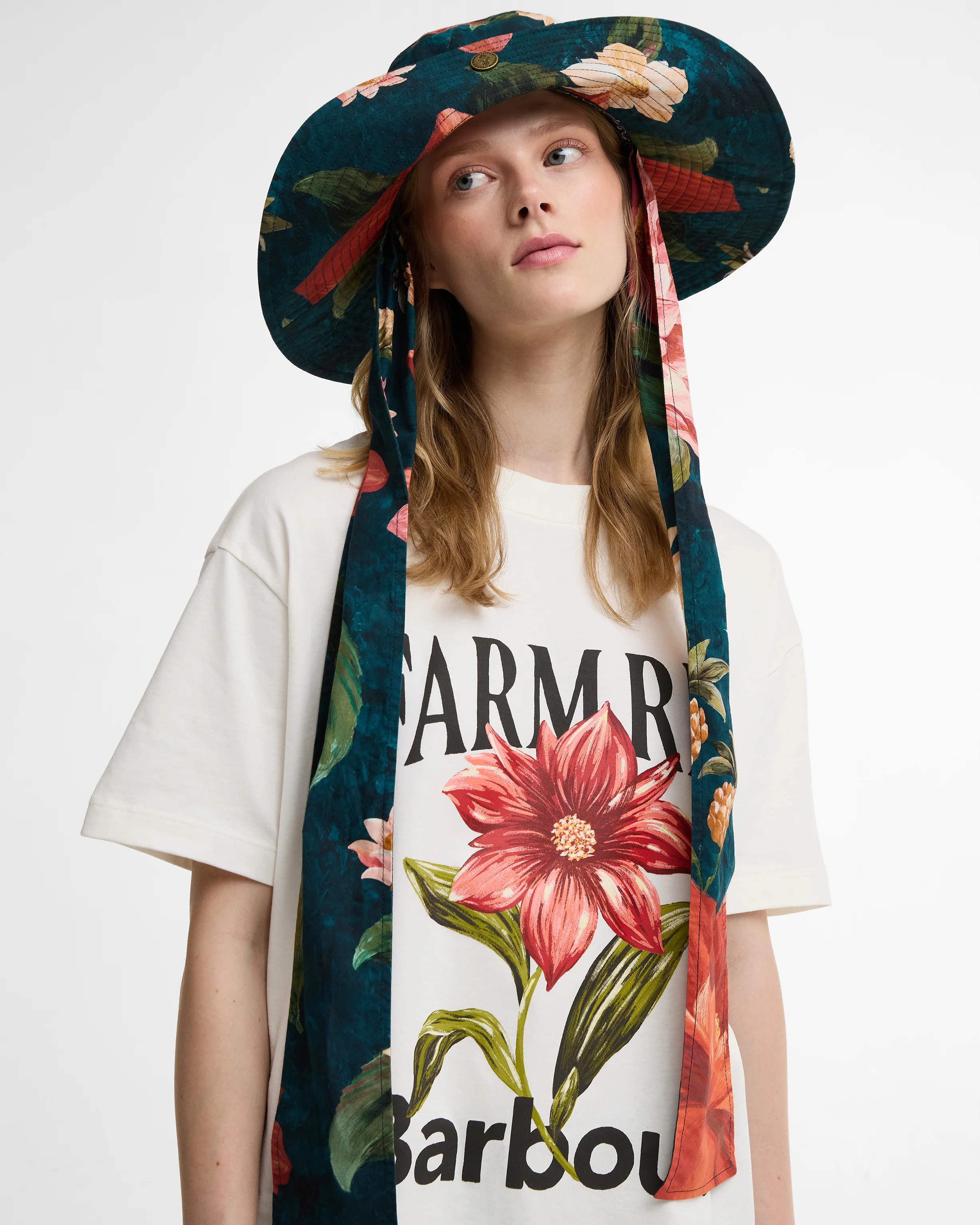 Barbour FARM Rio Wild Flower Oversized Graphic T-Shirt - Image 5