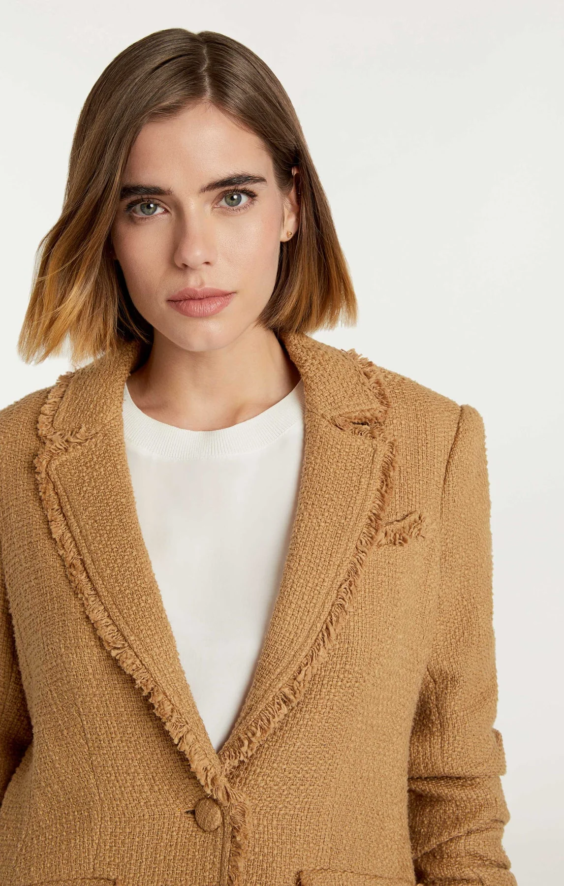 Boucle Khloe Blazer - Sahara - Image 4