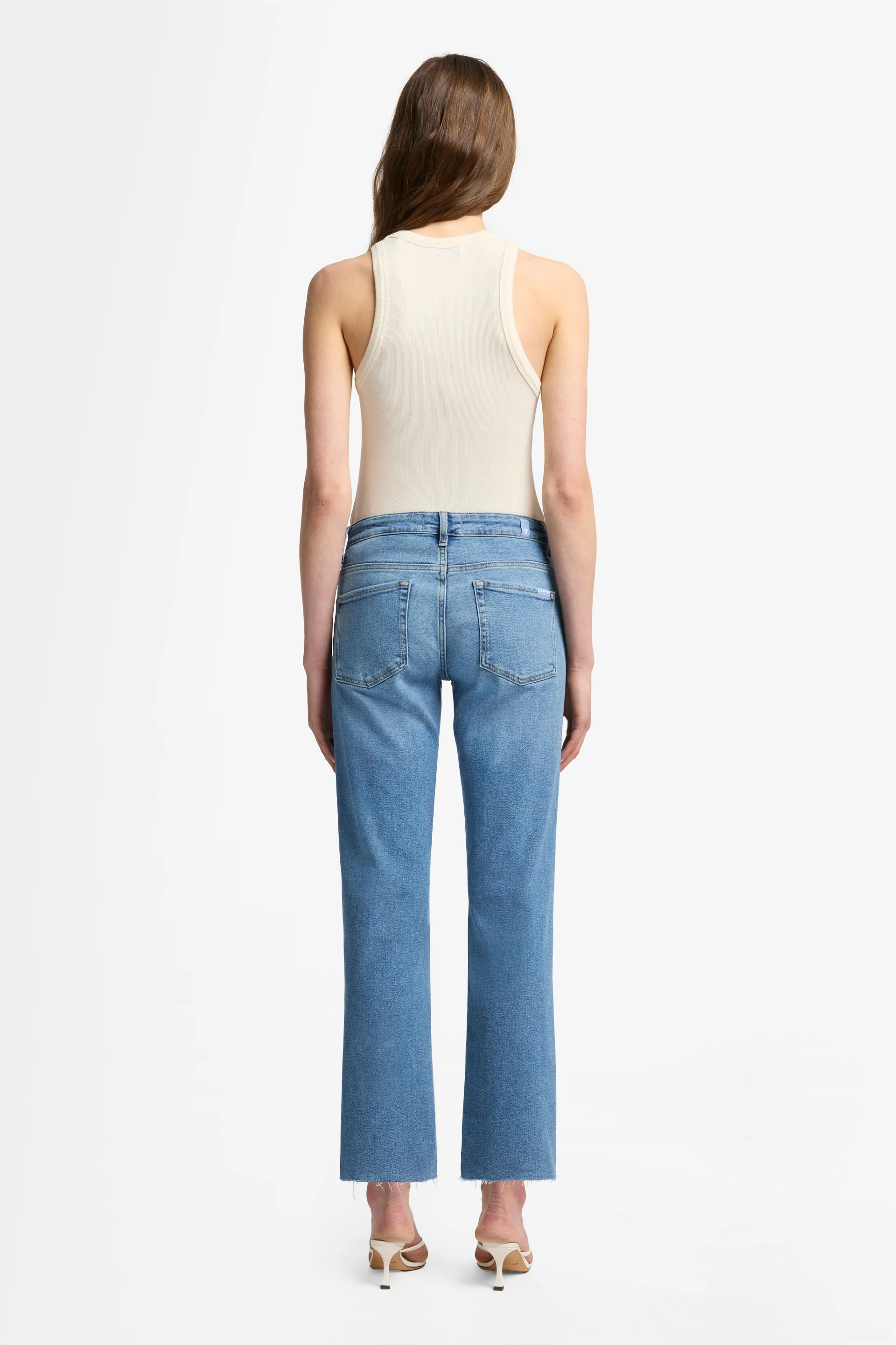 Calie Straight Ankle Fancy Jeans - Blue - Image 5