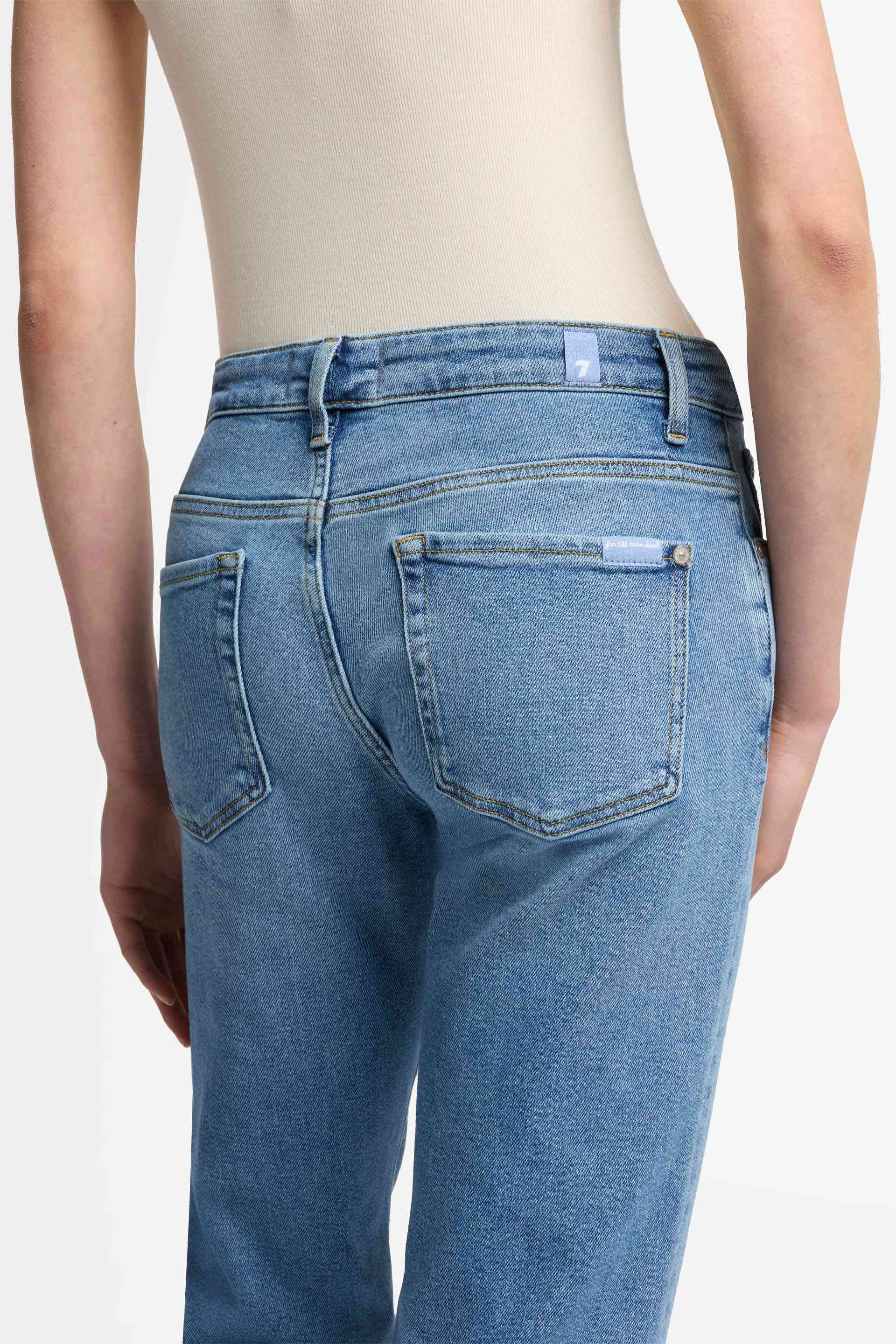 Calie Straight Ankle Fancy Jeans - Blue - Image 7