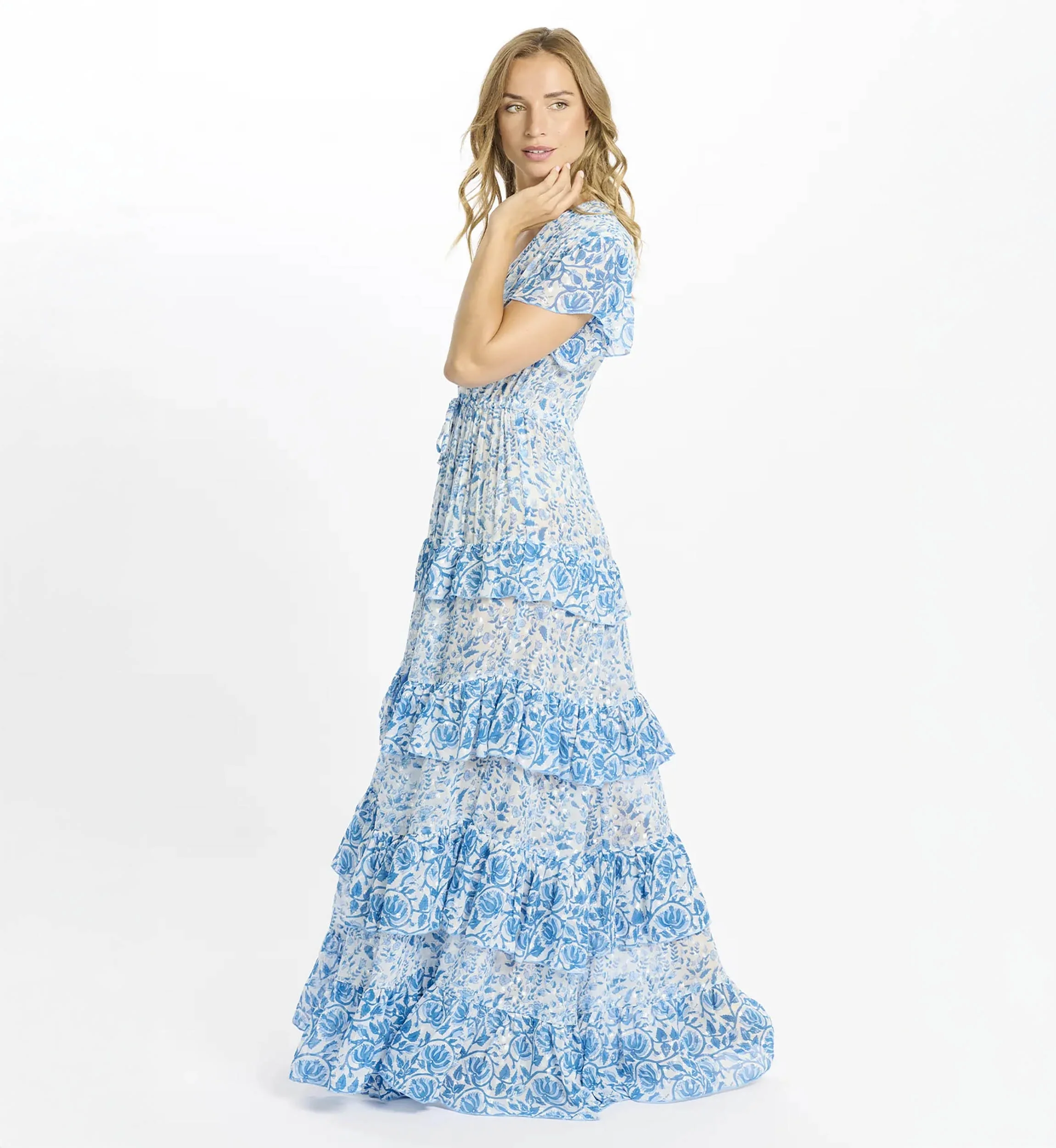 Celia Dress - Blue - Image 5