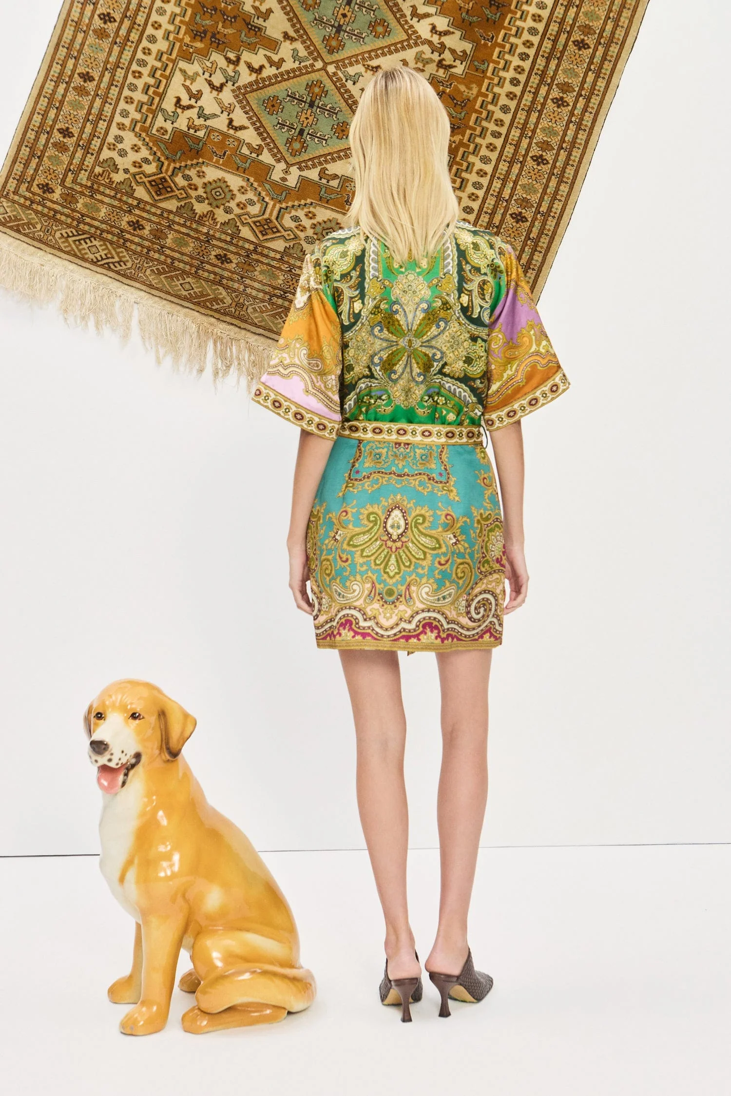Clemenza Spliced Mini Dress - Image 4