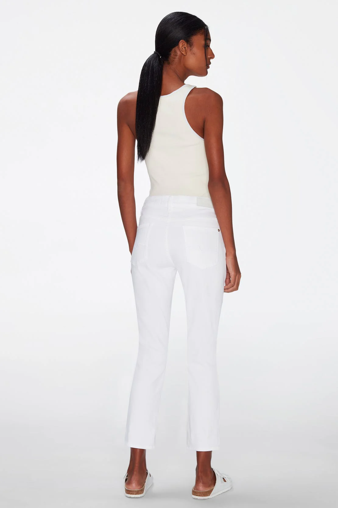 Roxanne Ankle Luxe Vintage Jeans - White - Image 5