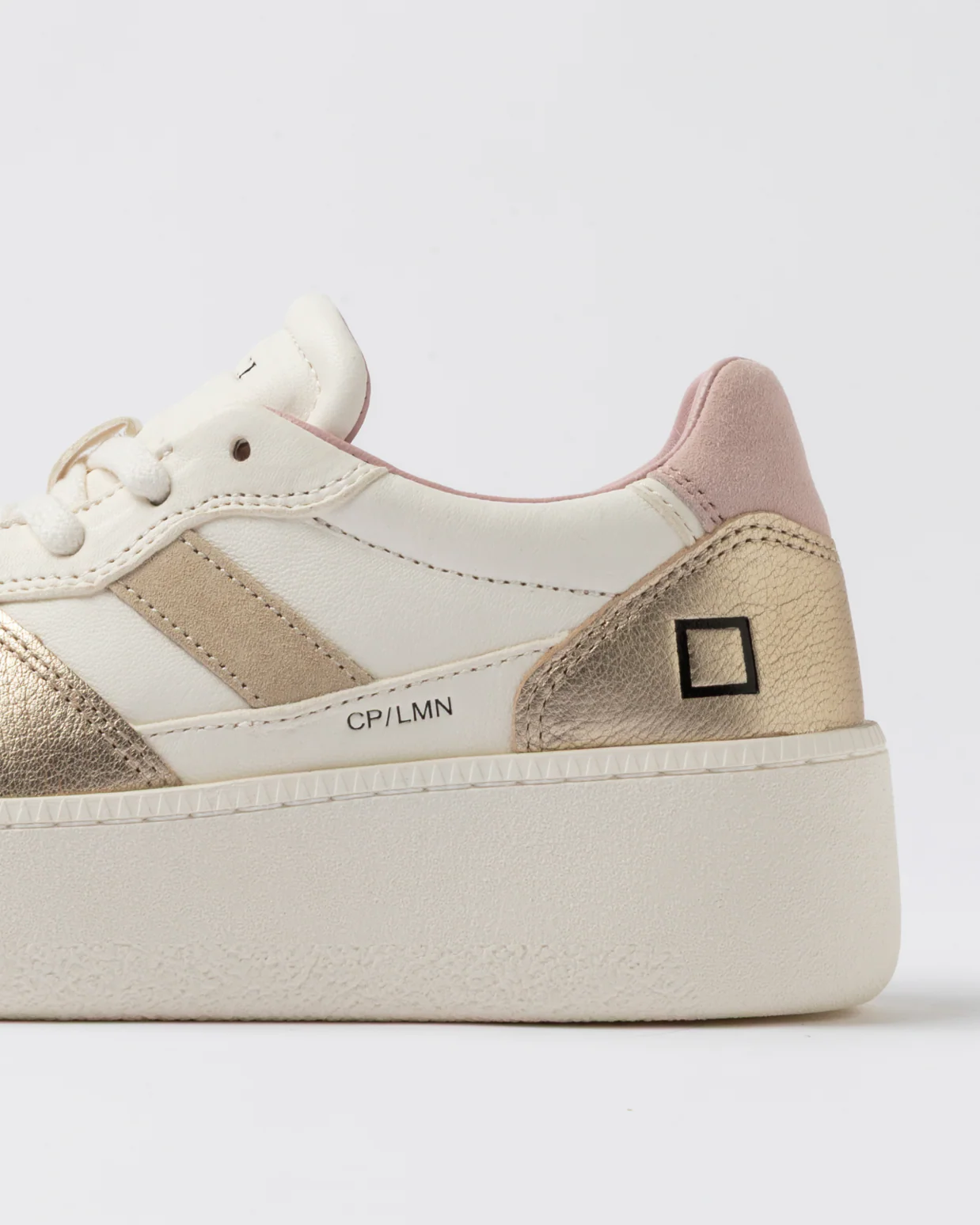 Court Platform Laminated Platinum Sneakers - Image 3