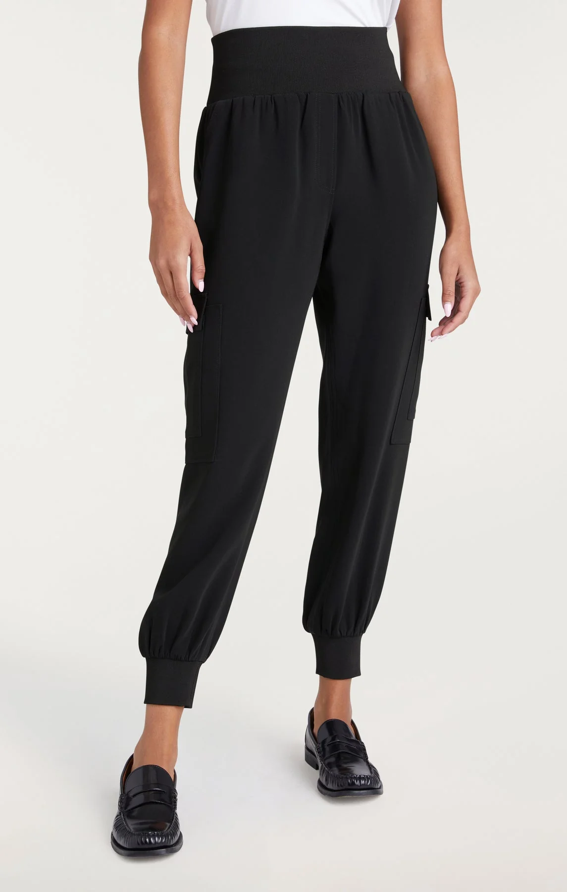 Crepe Giles Trousers - Black - Image 3