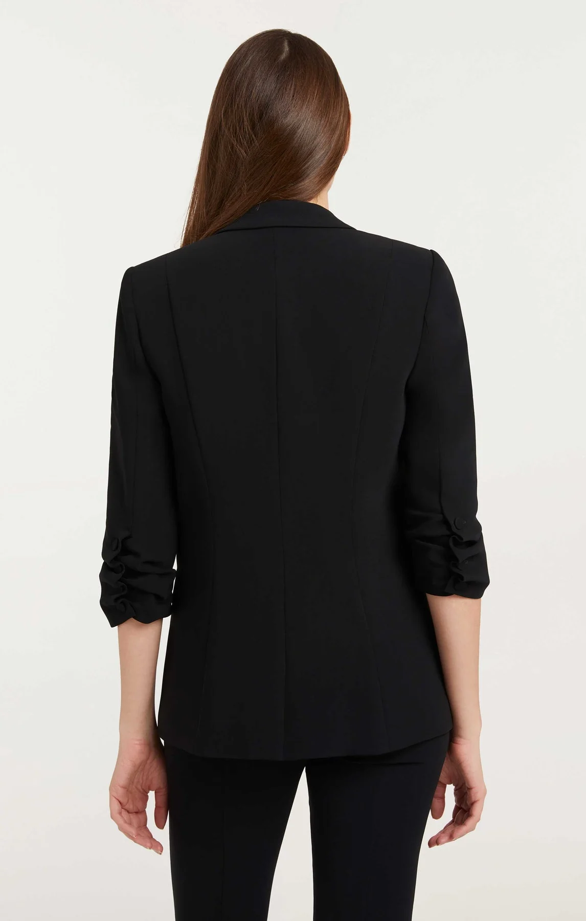 Crepe Khloe Blazer - Black - Image 5