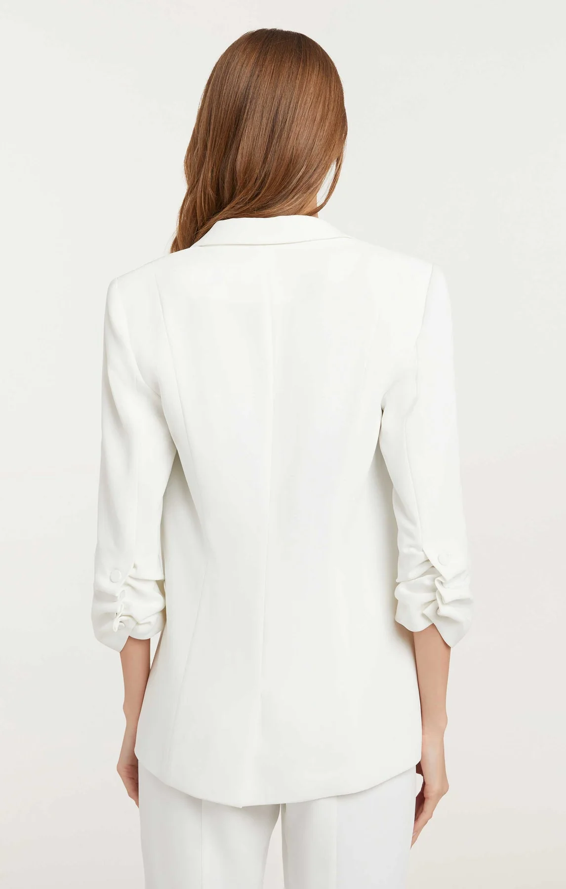 Crepe Khloe Blazer - Ivory - Image 5