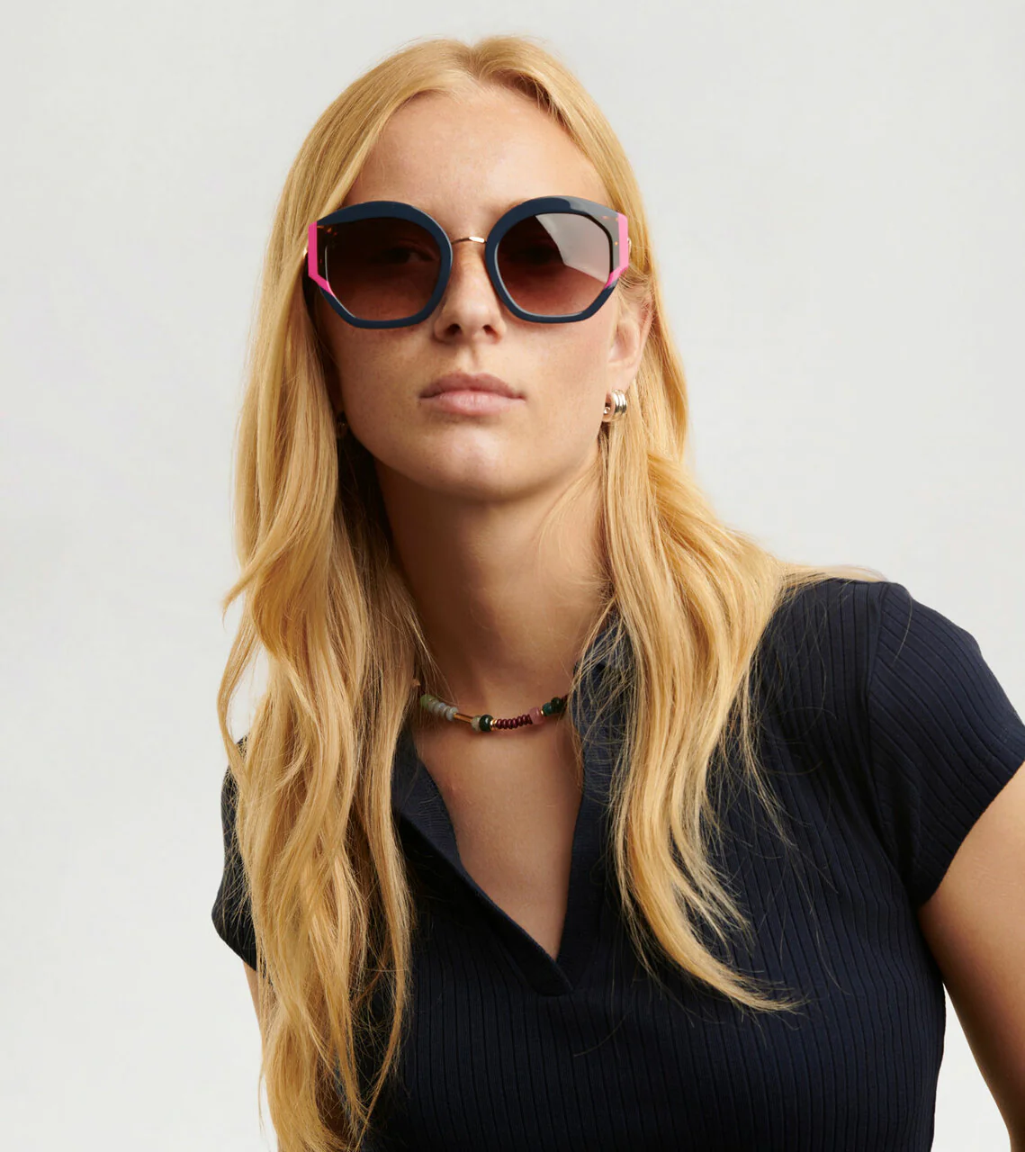 Daphne Sunglasses - Navy - Image 5