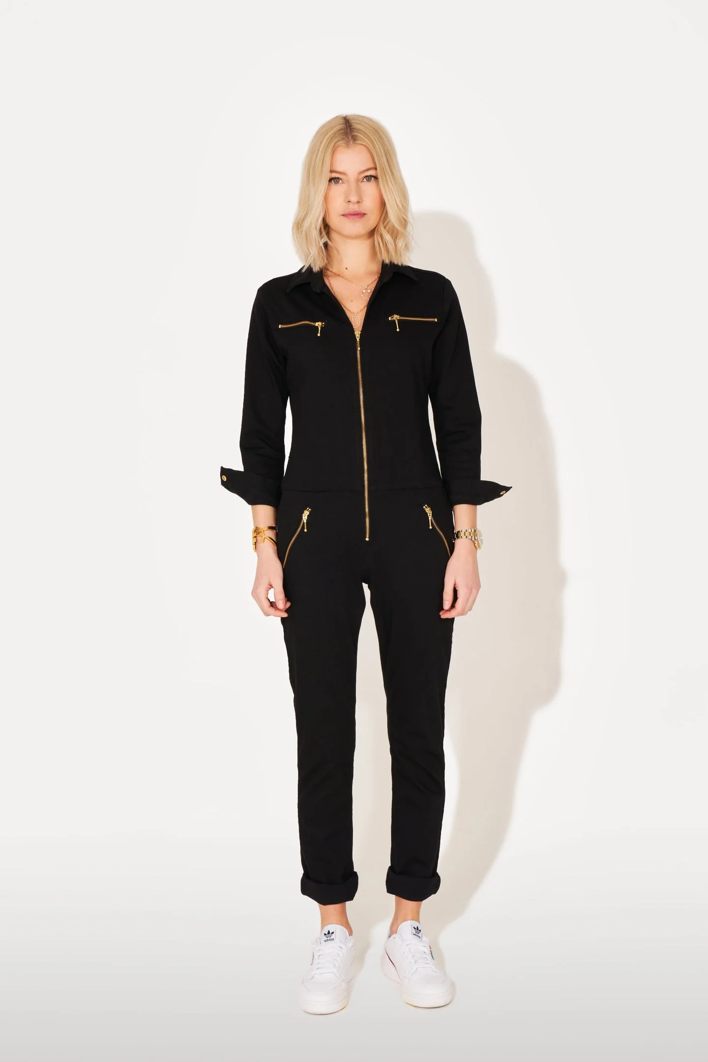 Dolly The Flight Suit - Black Denim - Image 10