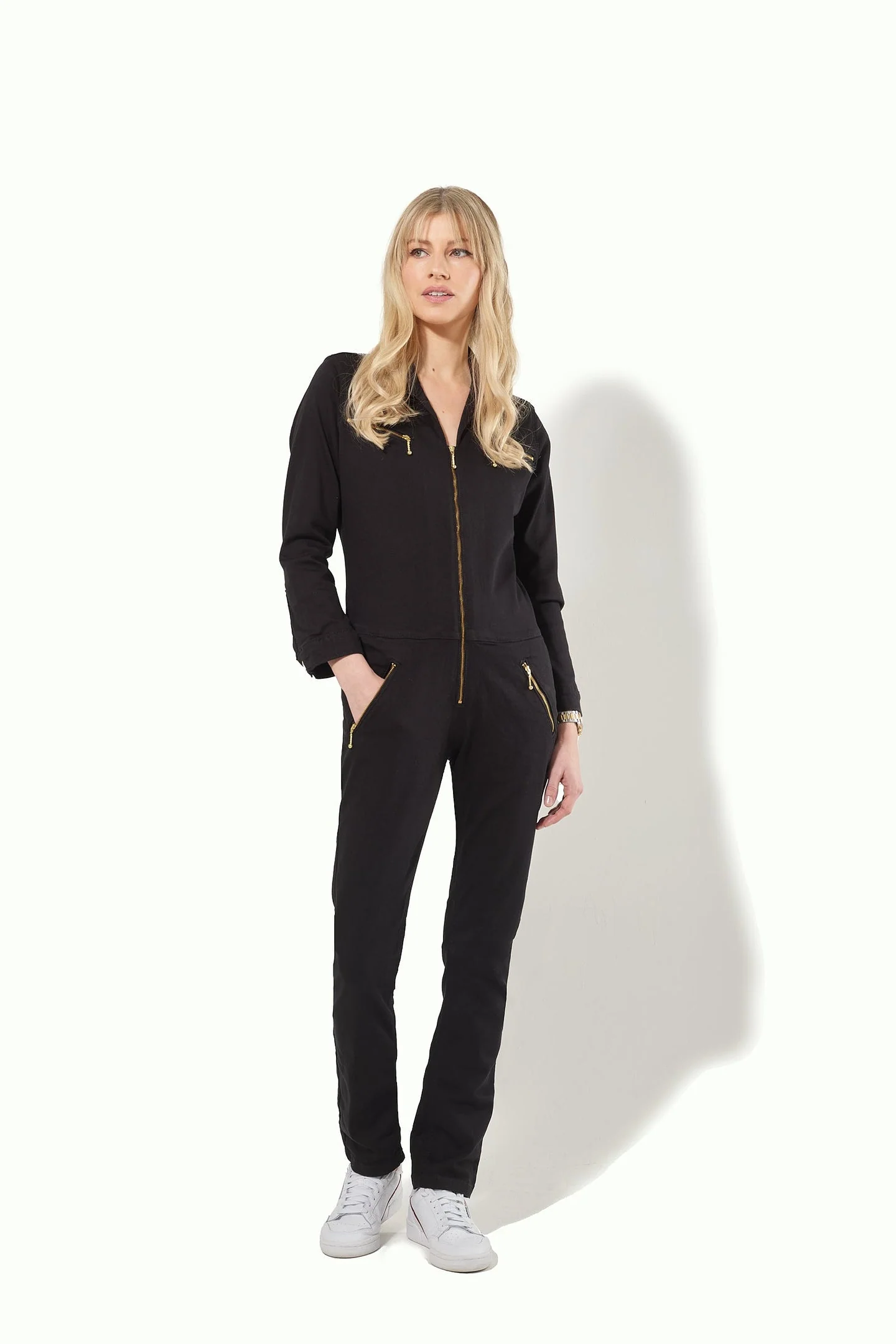 Dolly The Flight Suit - Black Denim - Image 8