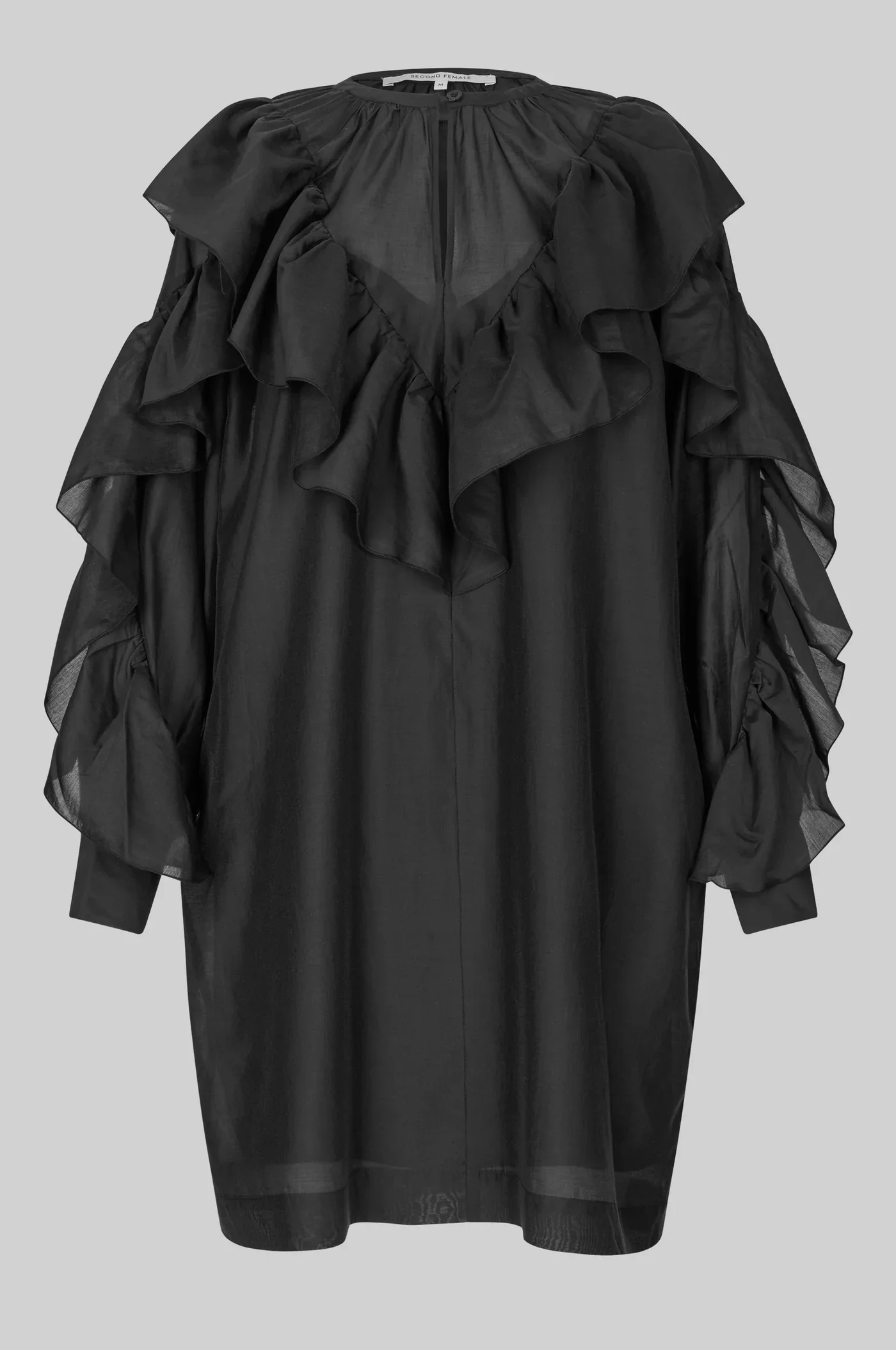 Dream Ruffle Dress - Black - Image 5