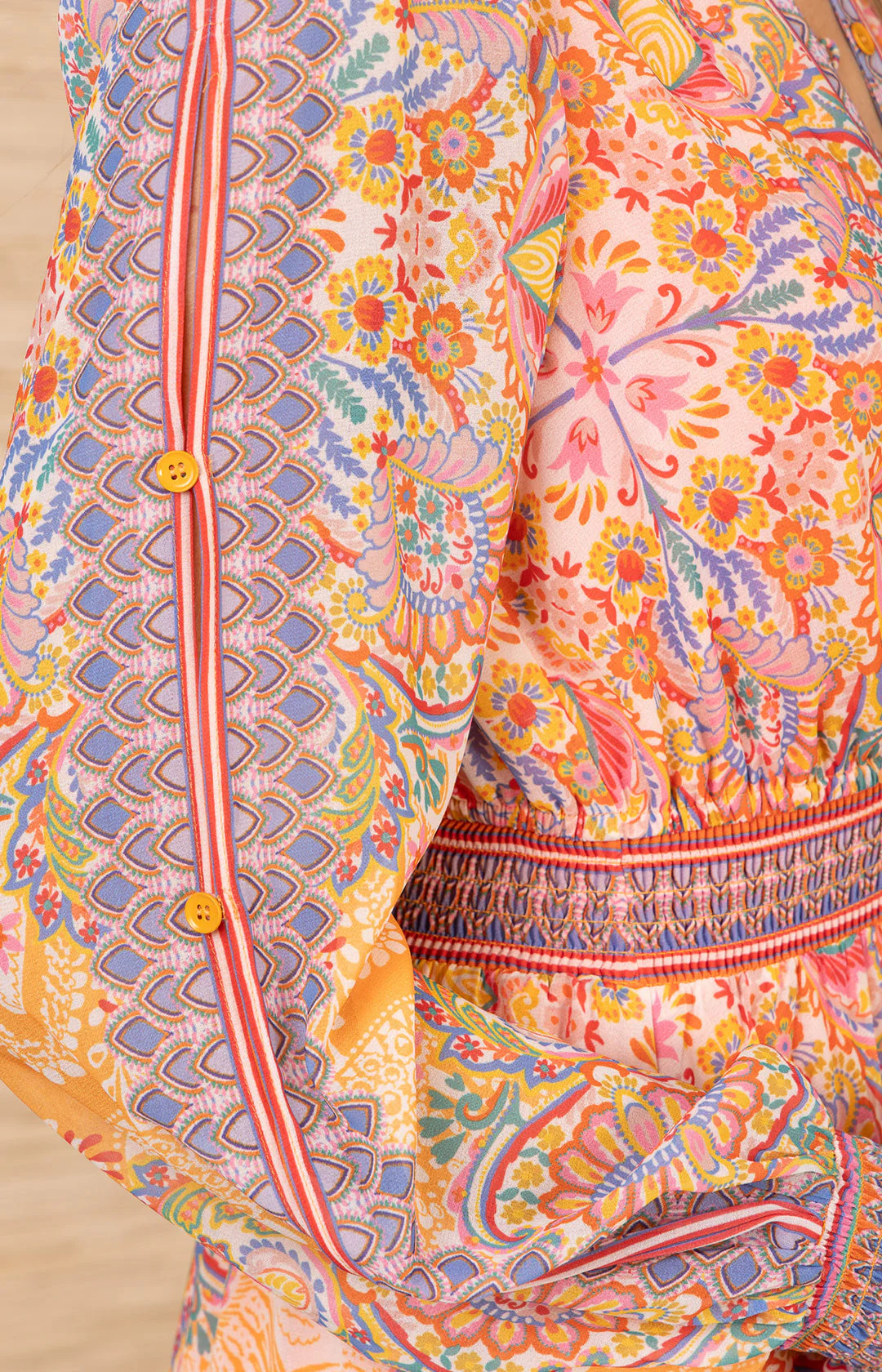 Eleanora Chiffon Maxi Dress - Orange - Image 4