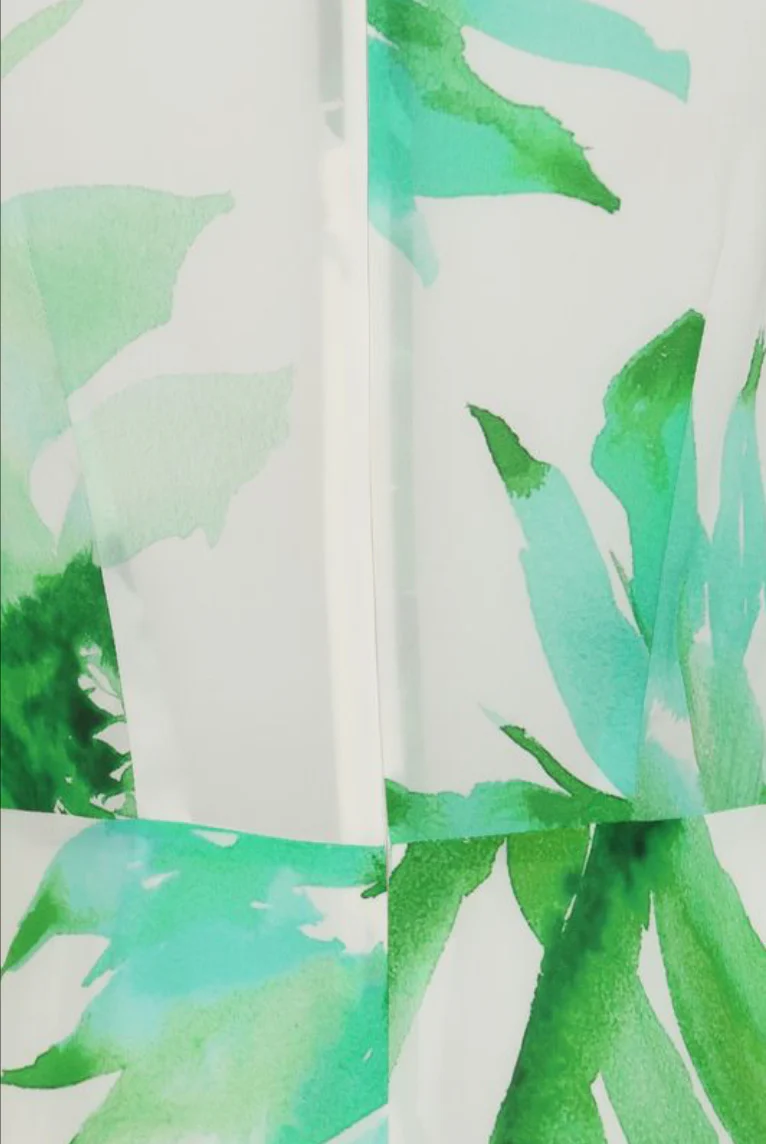 Elena Flower Dress - Green - Image 4