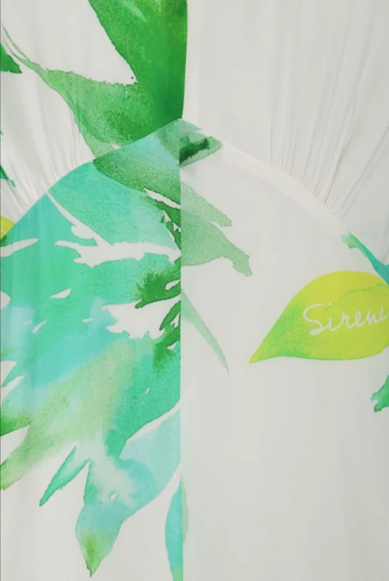 Elena Flower Dress - Green - Image 8