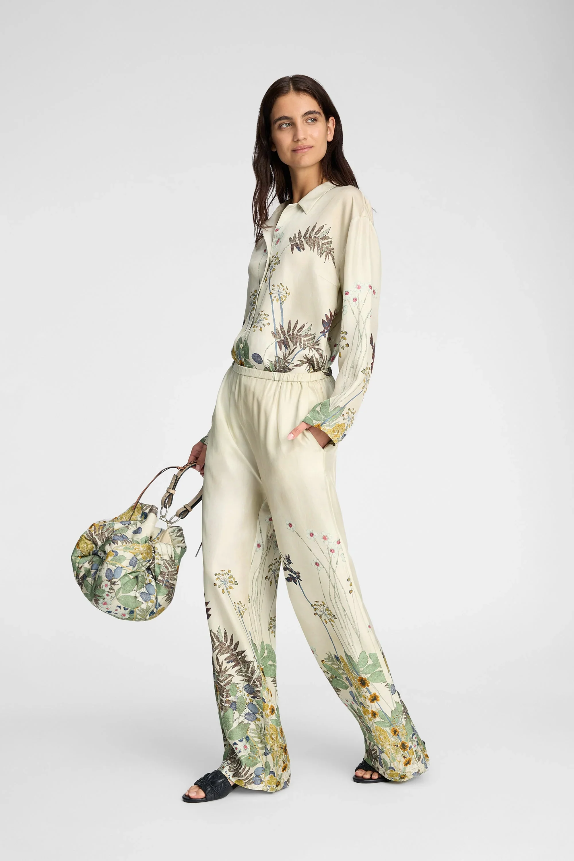 Fabert Trousers - Print Creme - Image 3