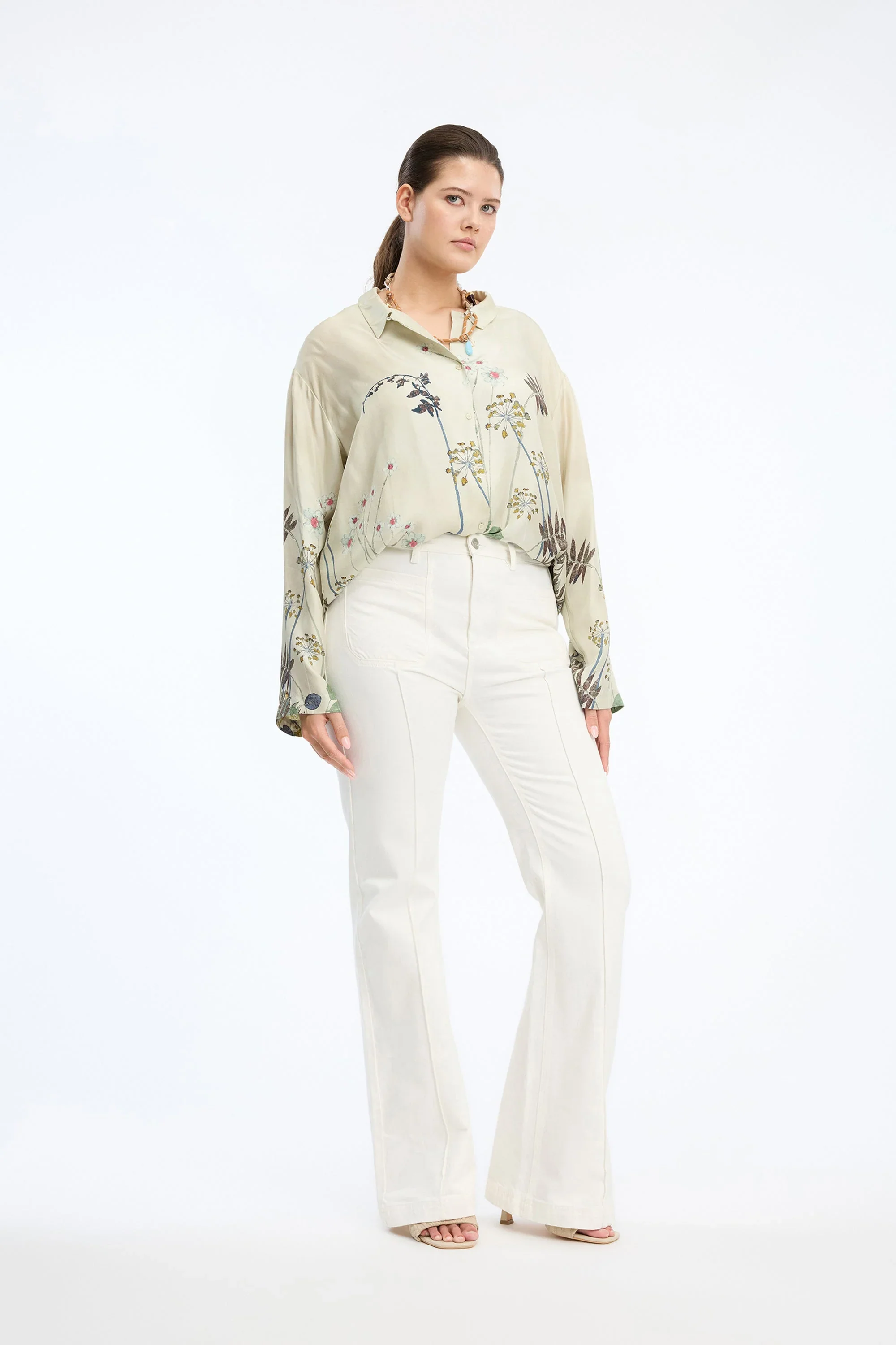 Faiza Top - Print Creme - Image 9