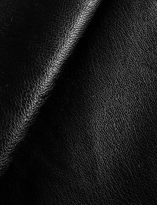 Faux Leather Wide Leg Trousers - Black - Image 9
