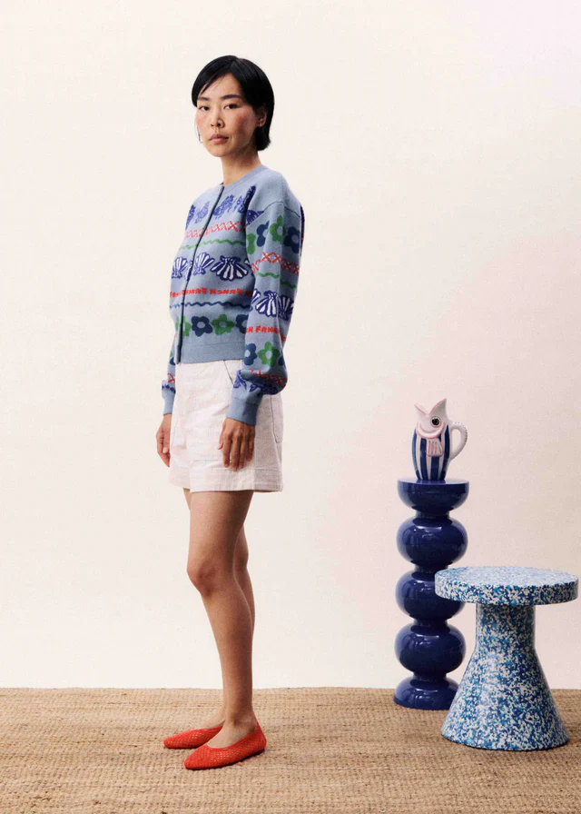 Federica Cardigan - Light Blue - Image 3