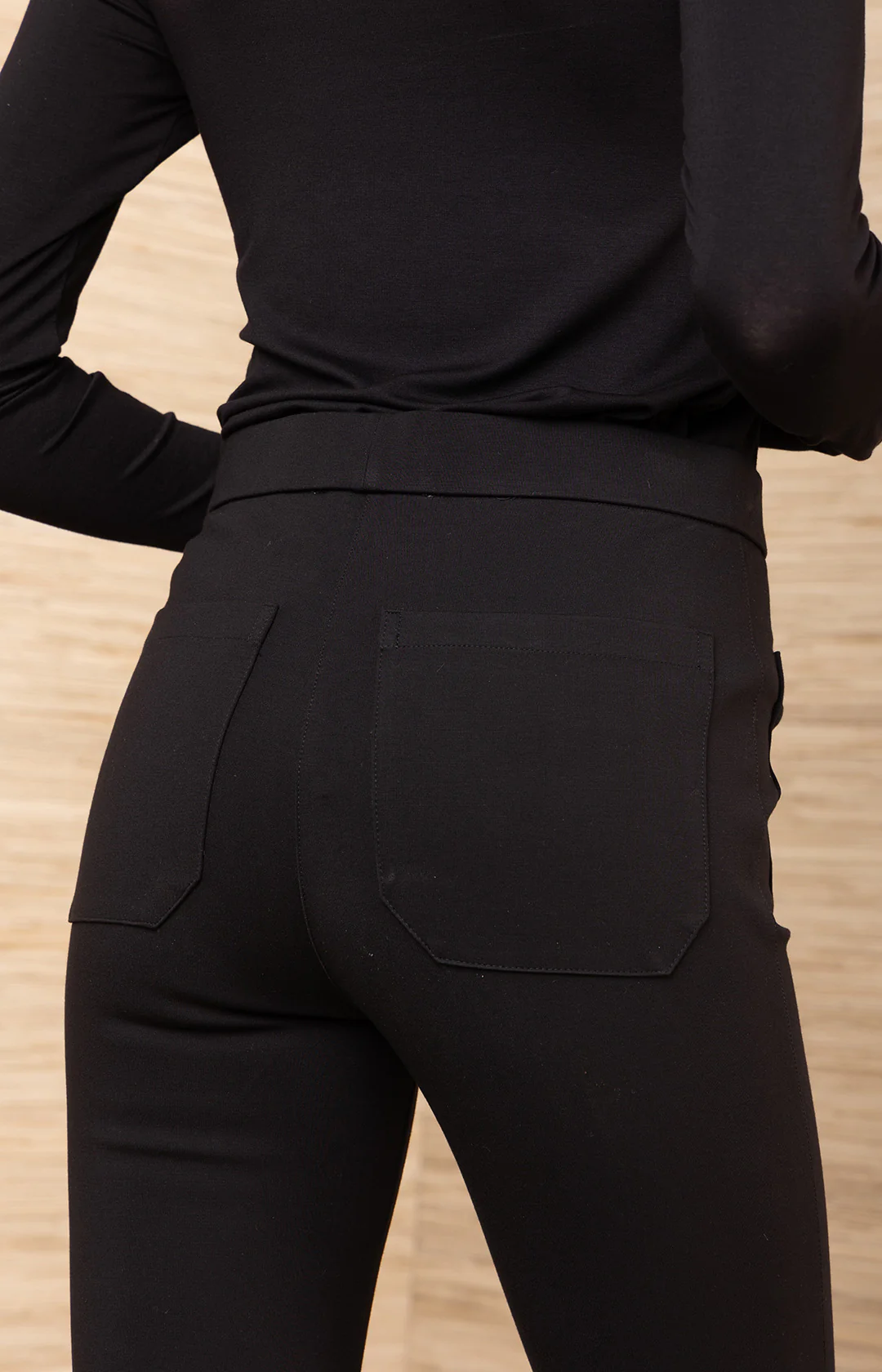 Flare Trousers - Black - Image 5