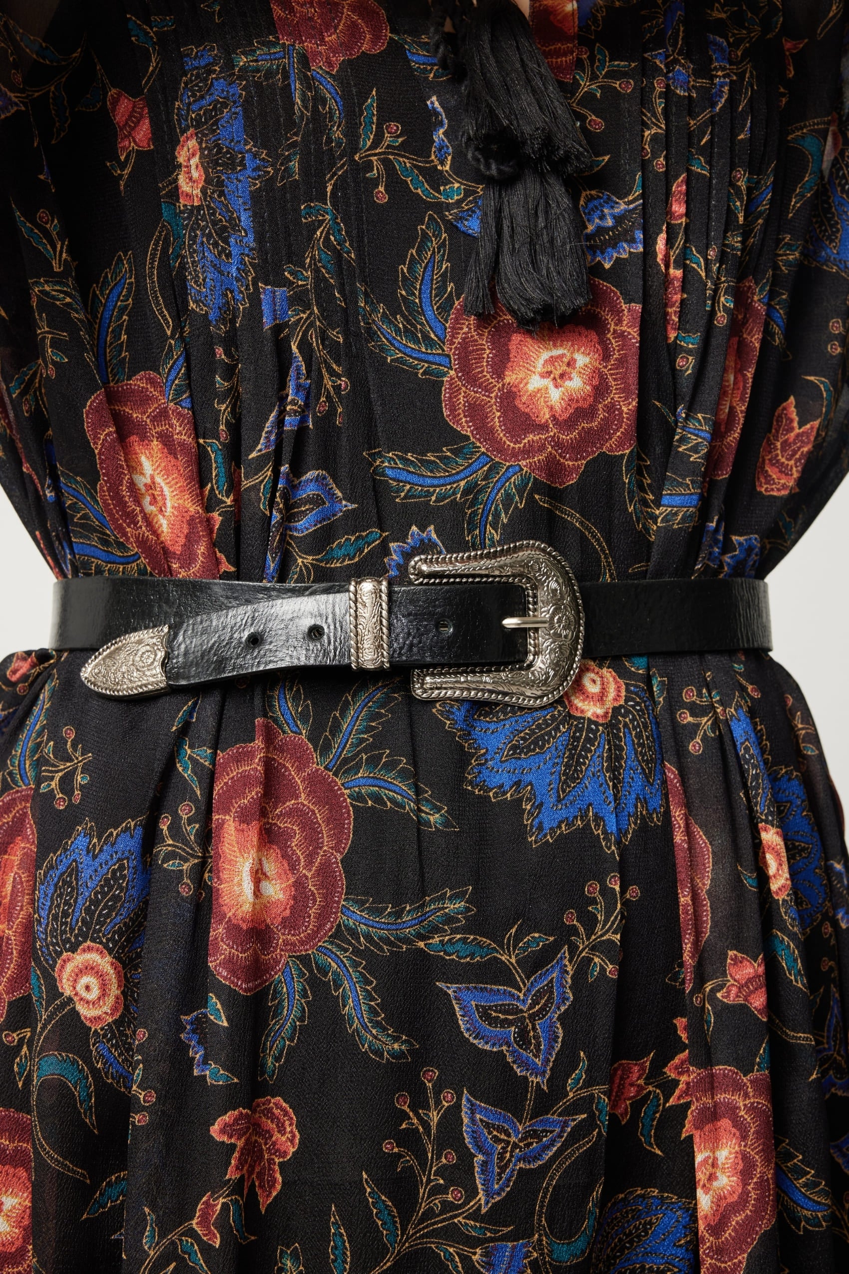 Riley Leather Belt - Black - Image 6