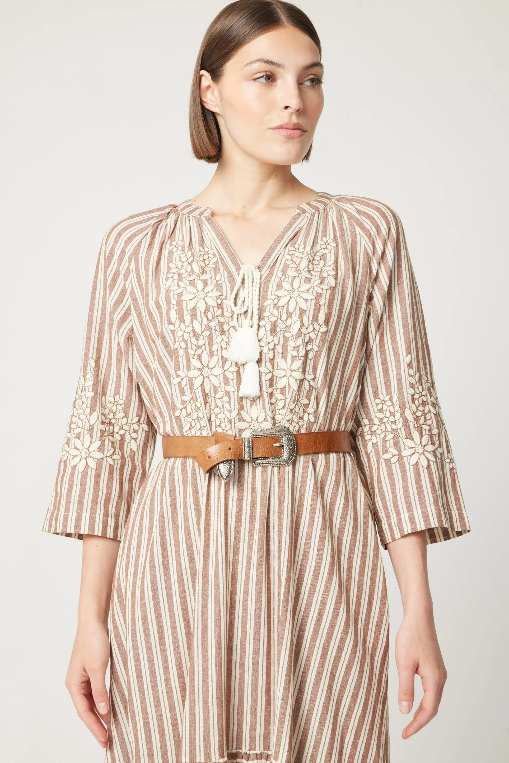 Riley Leather Belt - Tan - Image 4