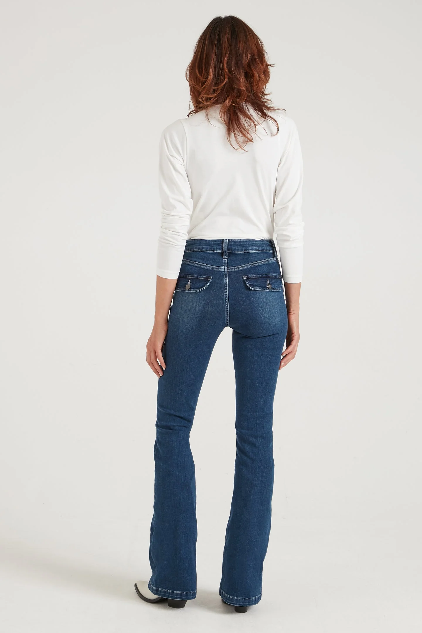 Hope The High Top Patch Pocket Flare - Moody Blues - Image 3