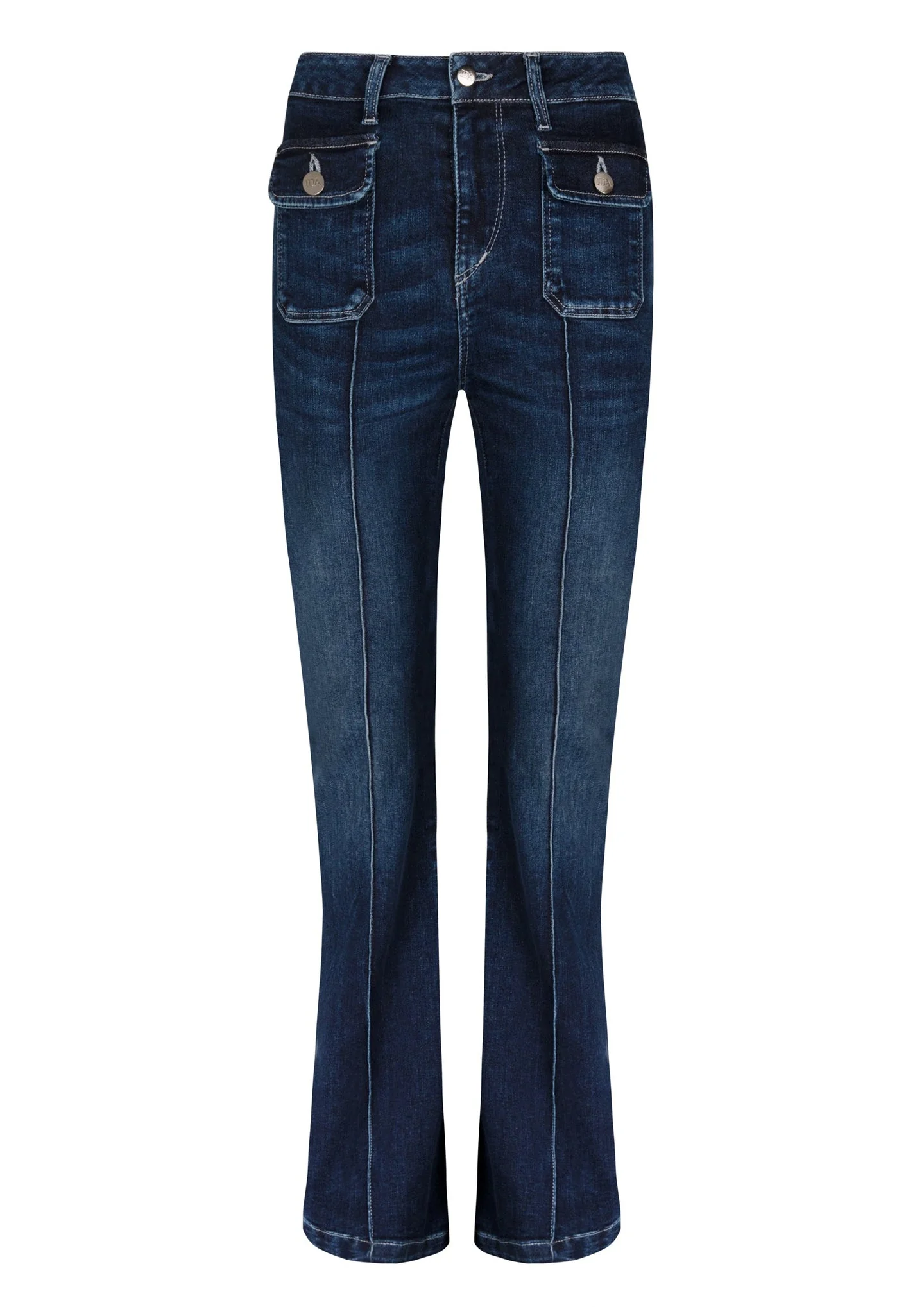 Hope The High Top Patch Pocket Flare - Moody Blues - Image 4
