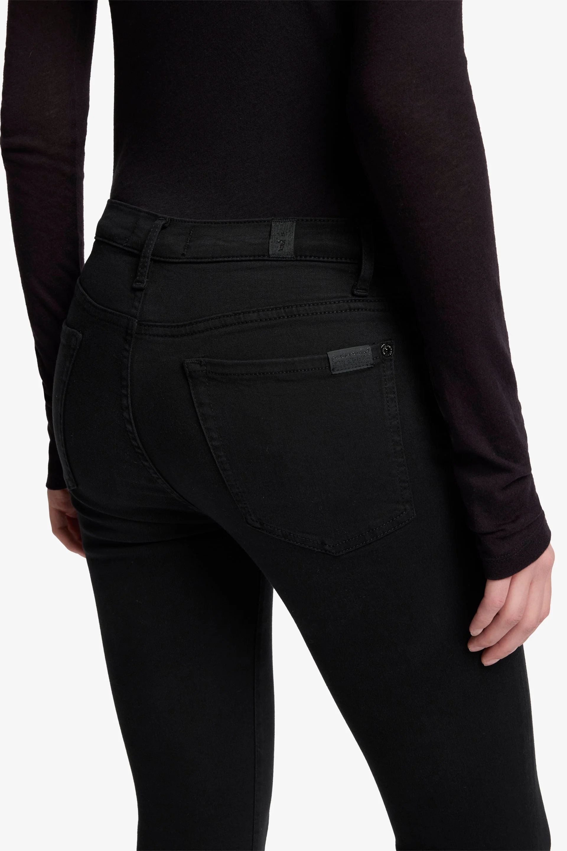 The HW Skinny Slim Illusion Luxe Rinsed Jeans - Black - Image 5