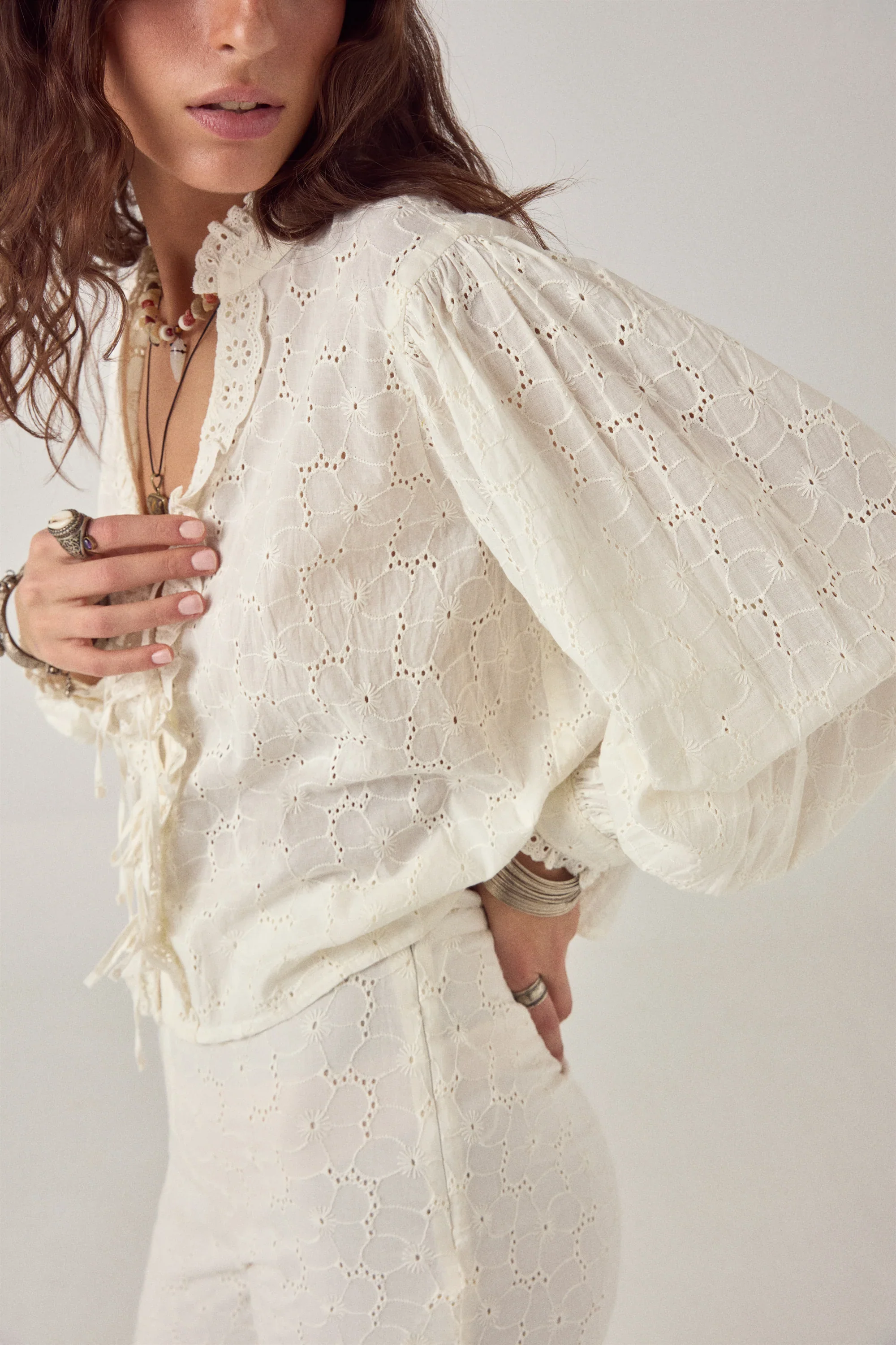 Irene Blouse - Chalk - Image 4