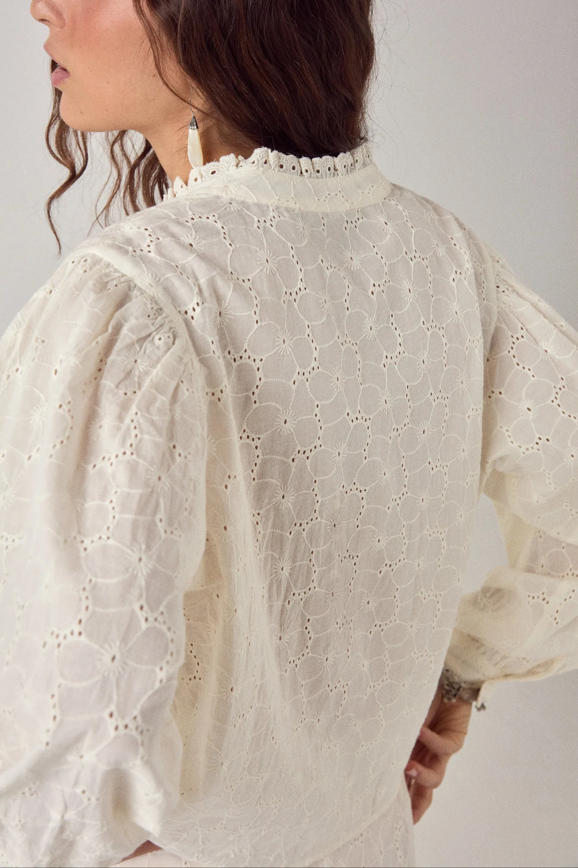Irene Blouse - Chalk - Image 7
