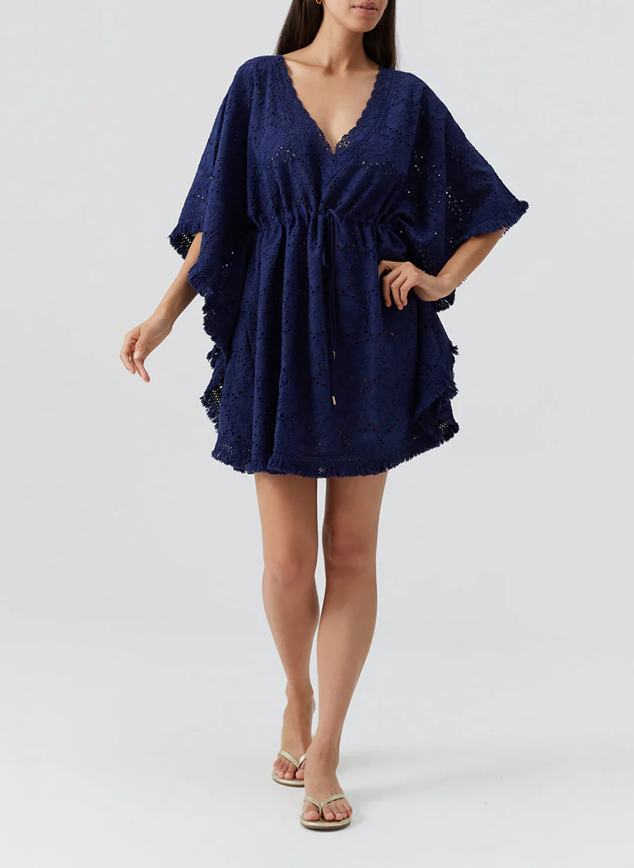 Ivy Kaftan - Navy - Image 4