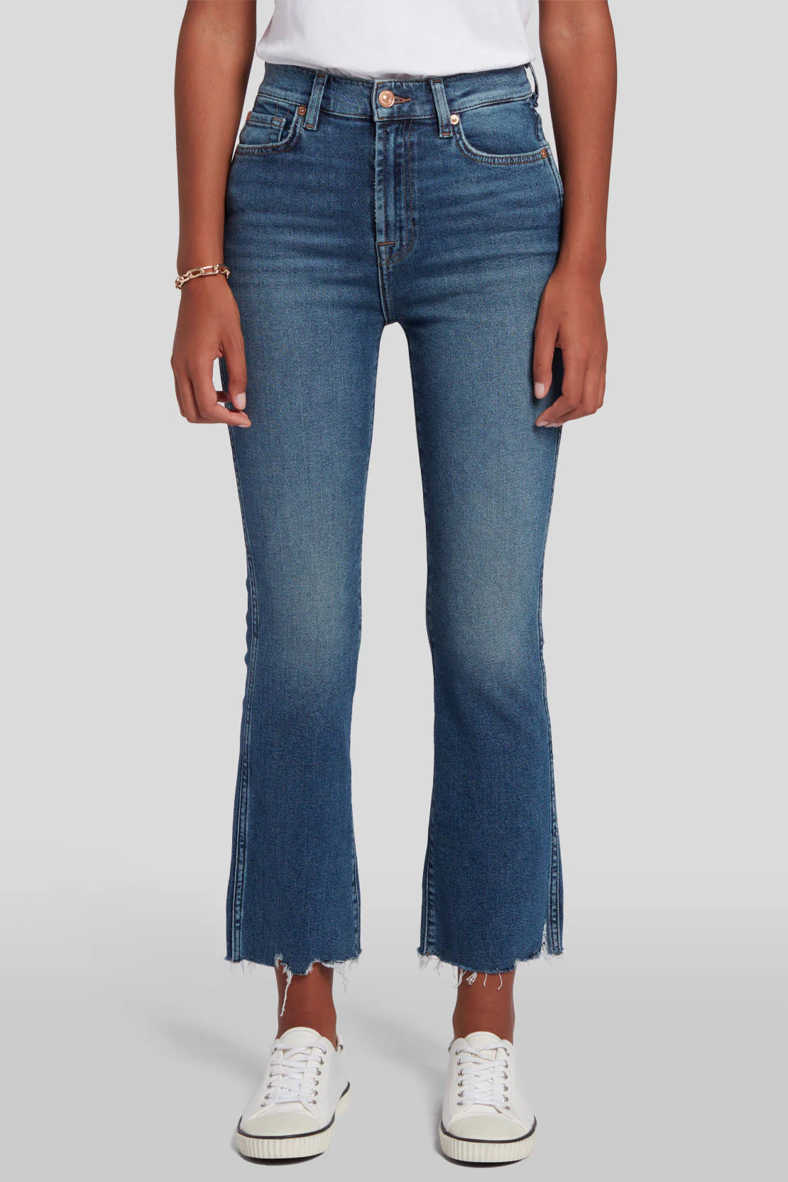 The HW Slim Kick Luxe Vintage Jeans - Dark Blue - Image 3