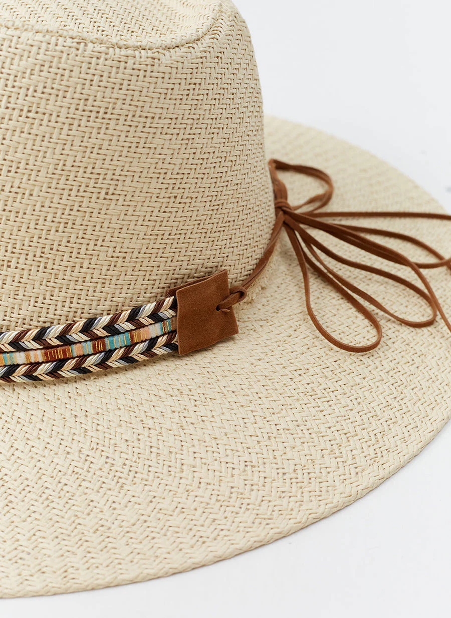 Kate Hat - Beige Ribbon - Image 4