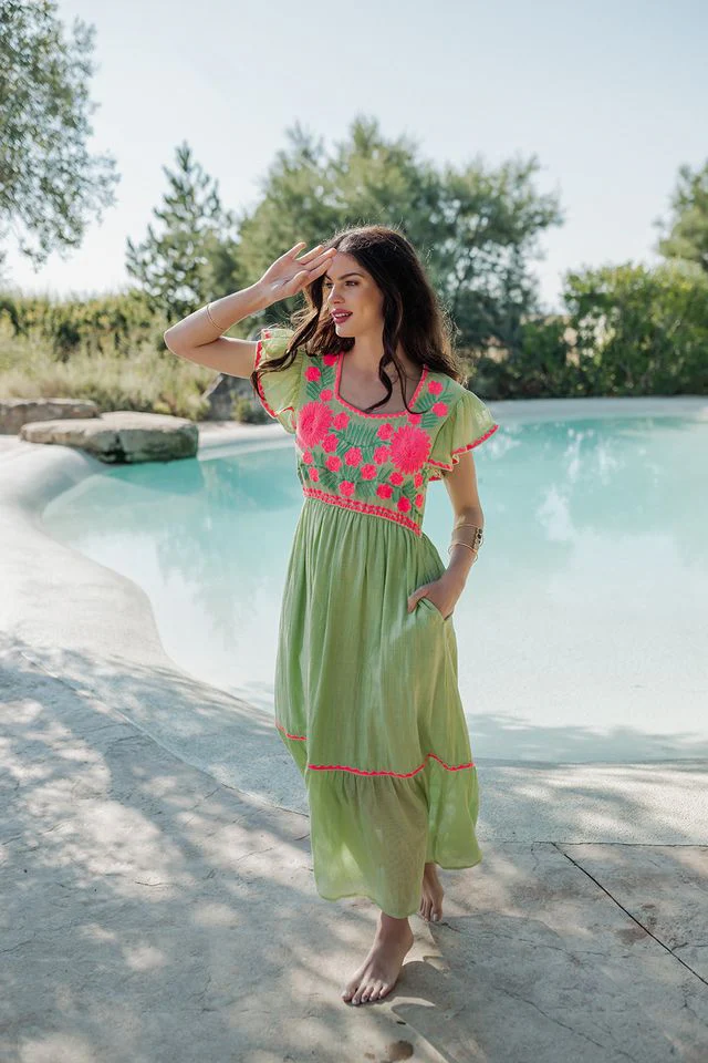 L179 Dress - Green - Image 3
