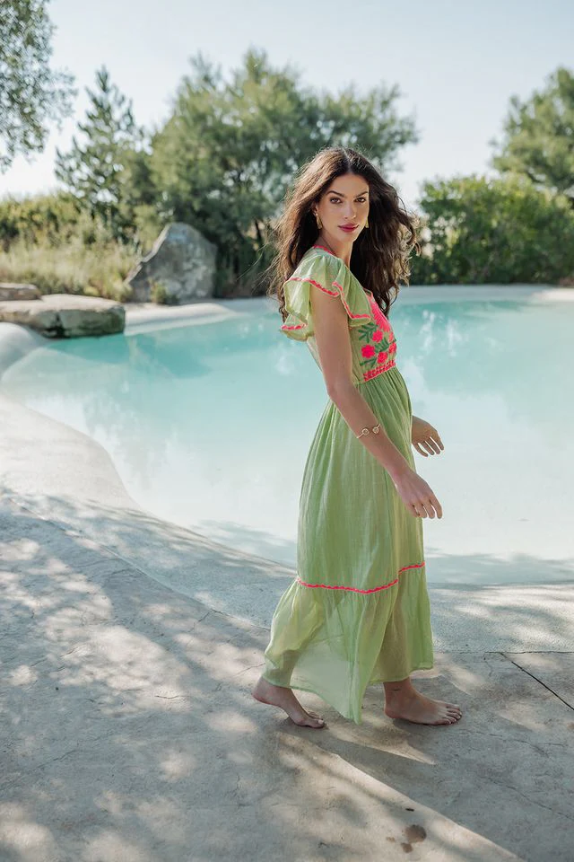 L179 Dress - Green - Image 4