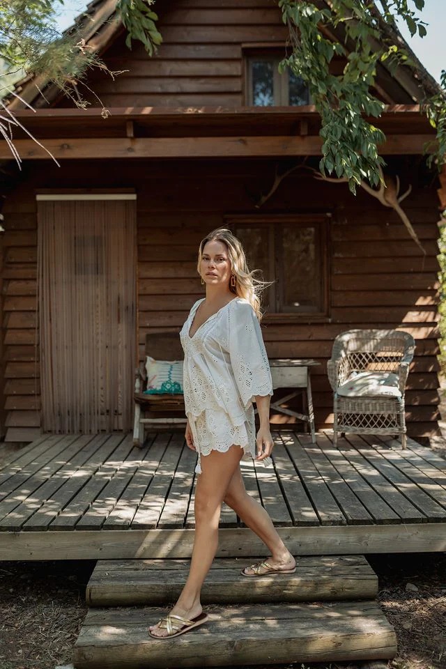 L208 Short Set - Cream - Image 3