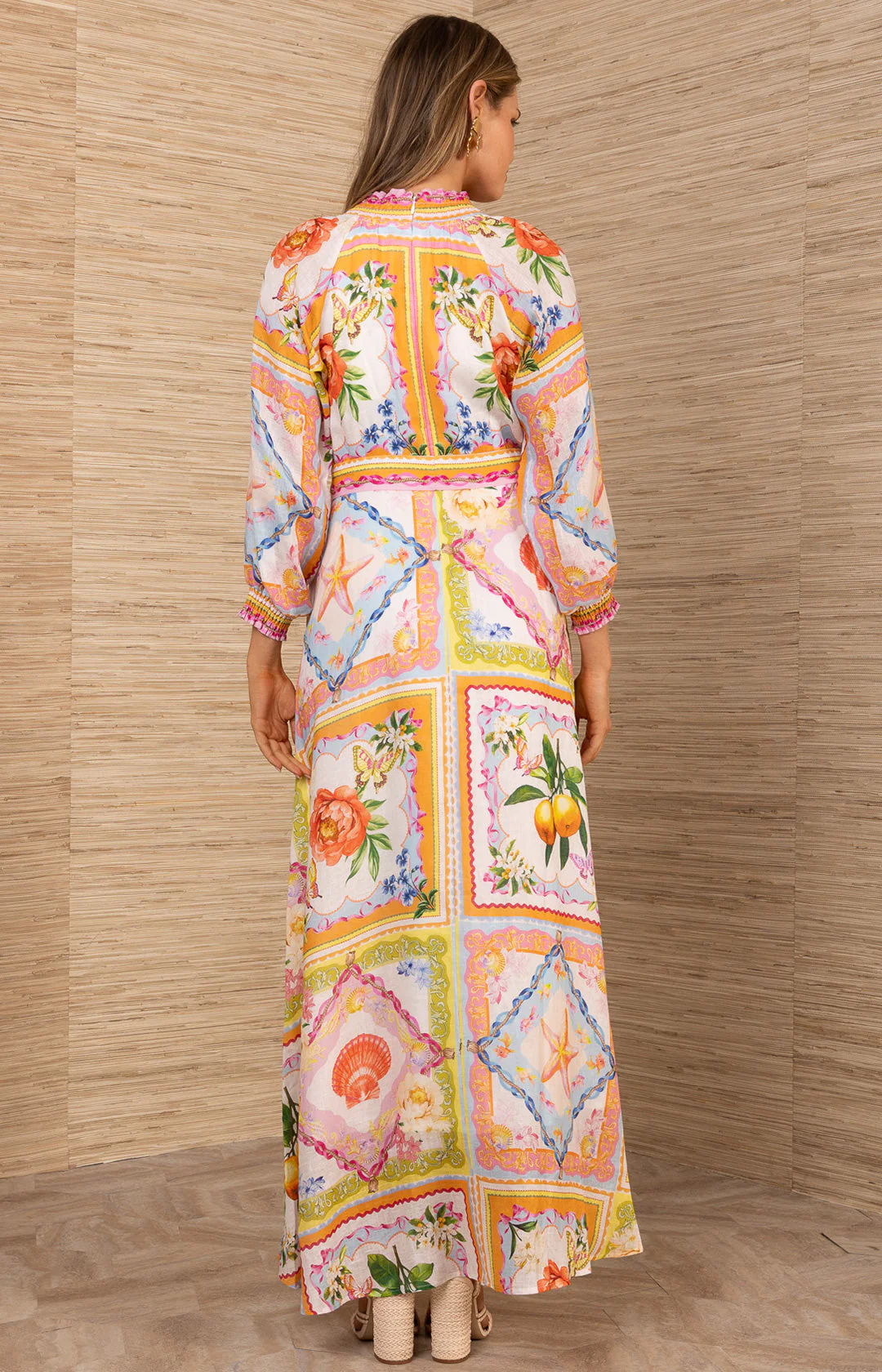 Lakelynn Linen Maxi Dress - Orange - Image 4