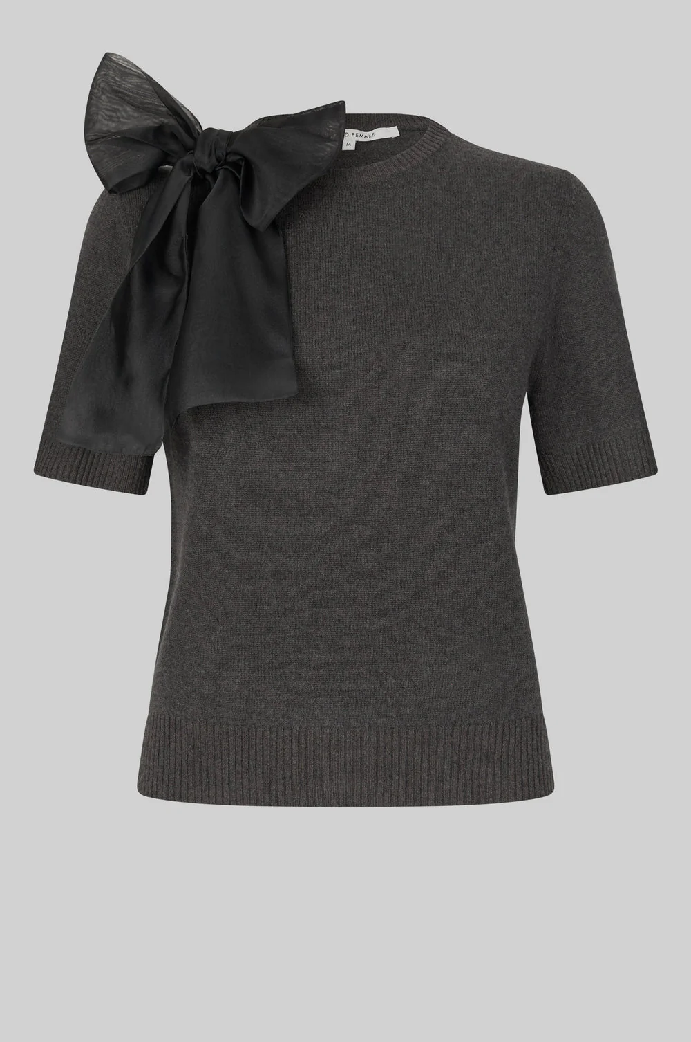 Leara Knit O-Neck - Black Sand - Image 7