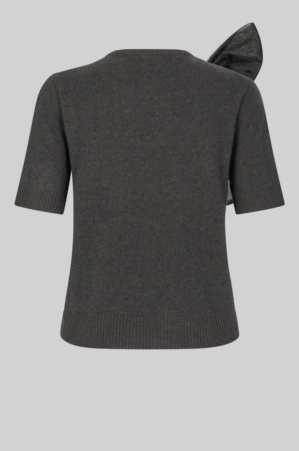 Leara Knit O-Neck - Black Sand - Image 8