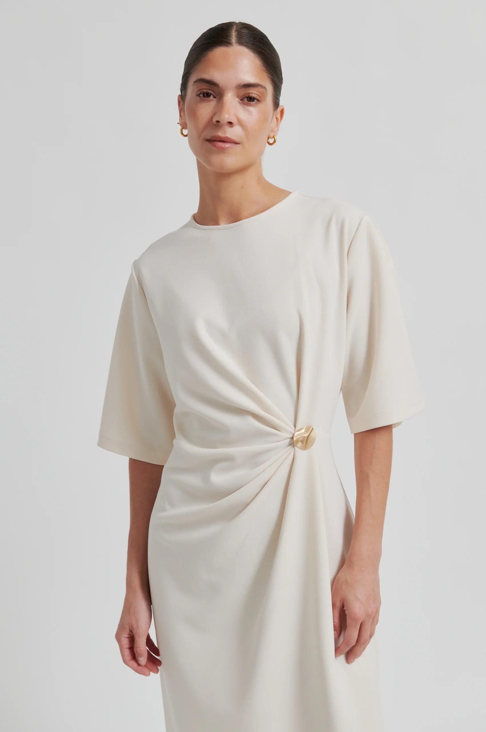Liana Dress - Soft Beige - Image 2