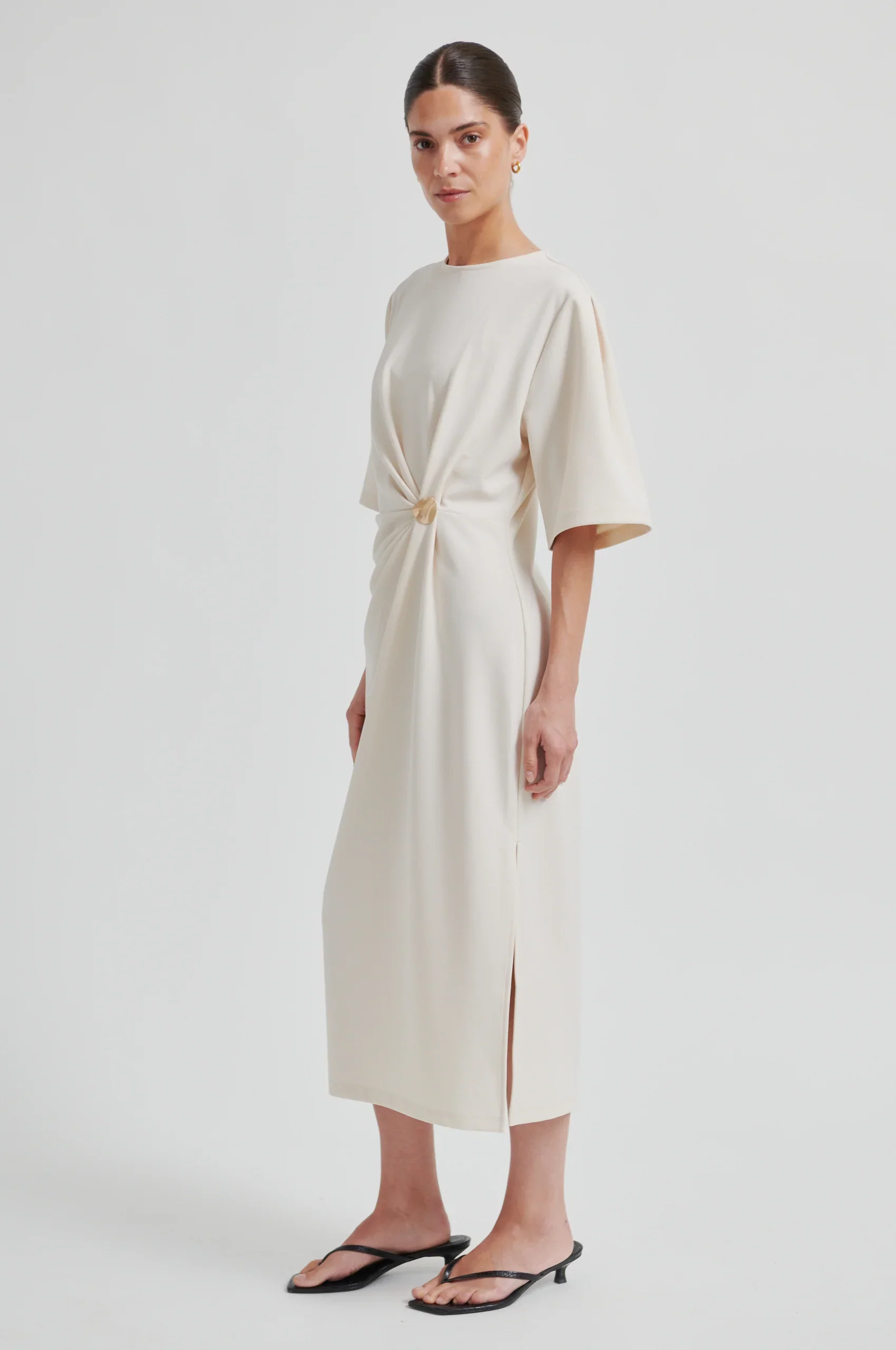 Liana Dress - Soft Beige - Image 3